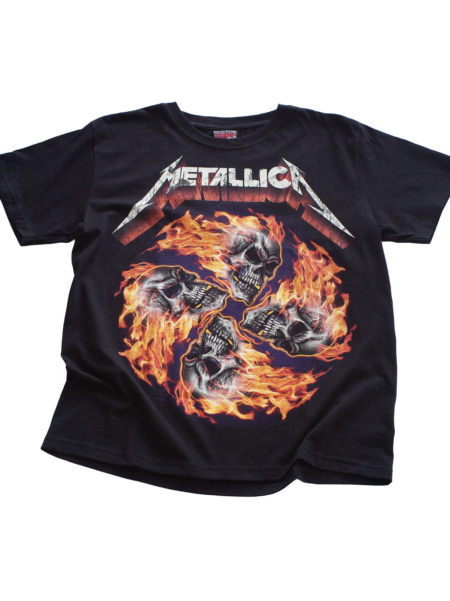 Metallica X Vintage Vintage 00s Metallica Skulls Bootleg Metal Band T Shirt Hoodie, Sweatshirt | PodTeesHub.com