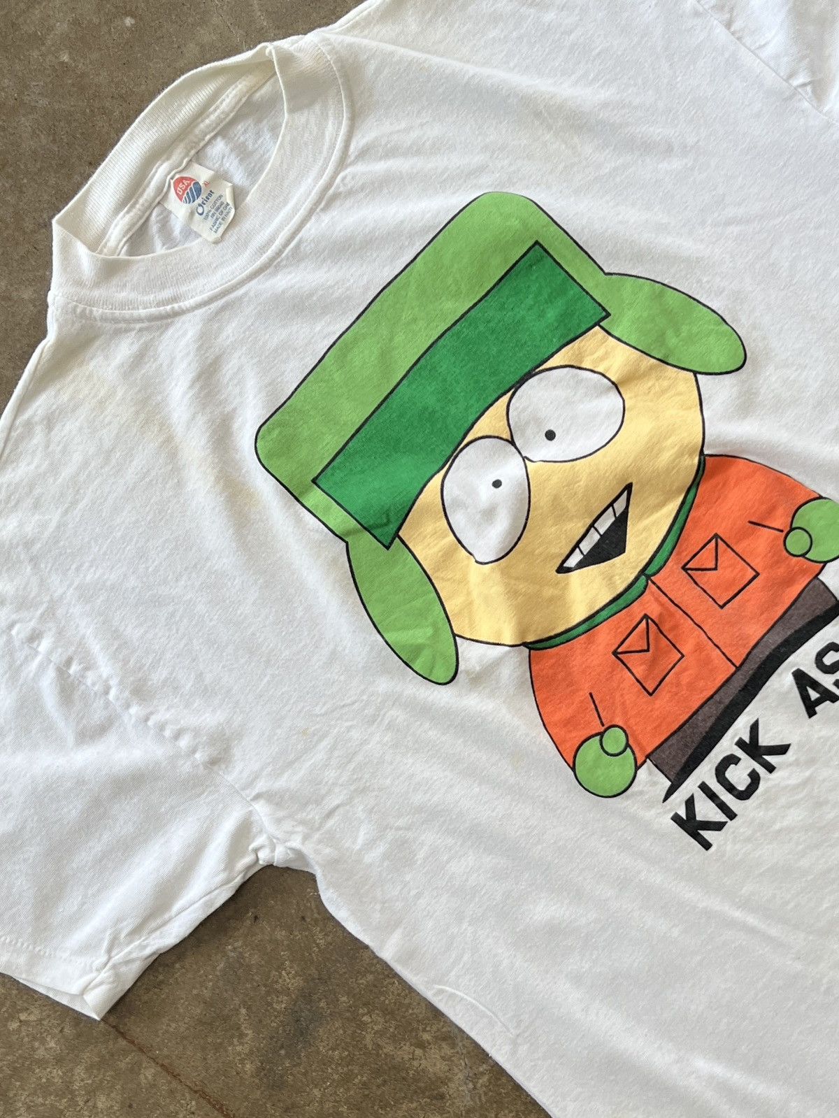 Vintage 90s South Park Kyle Broflovski Kick Ass Tee Xl Hoodie, Sweatshirt | PodTeesHub.com