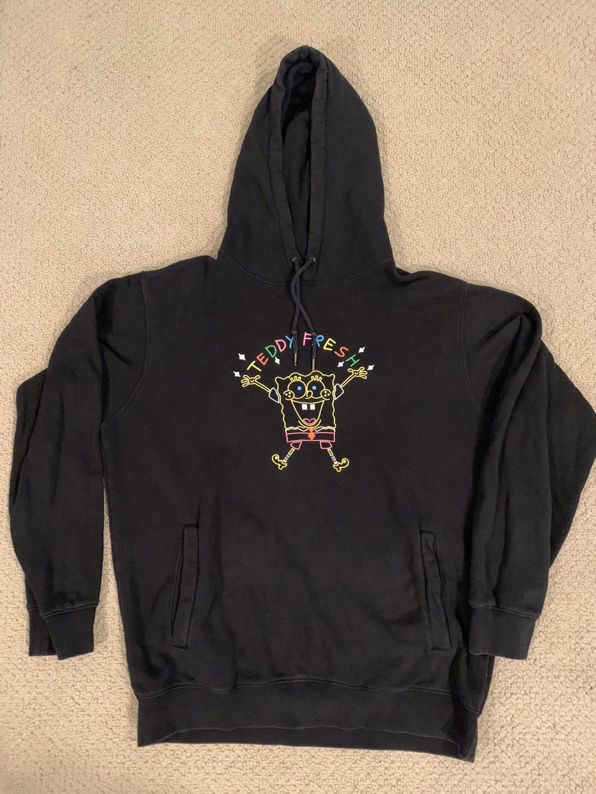 Fresh Teddy Fresh X Spongebob 2020 Black Hoodie T-Shirts, Sweatshirt | PodTeesHub.com