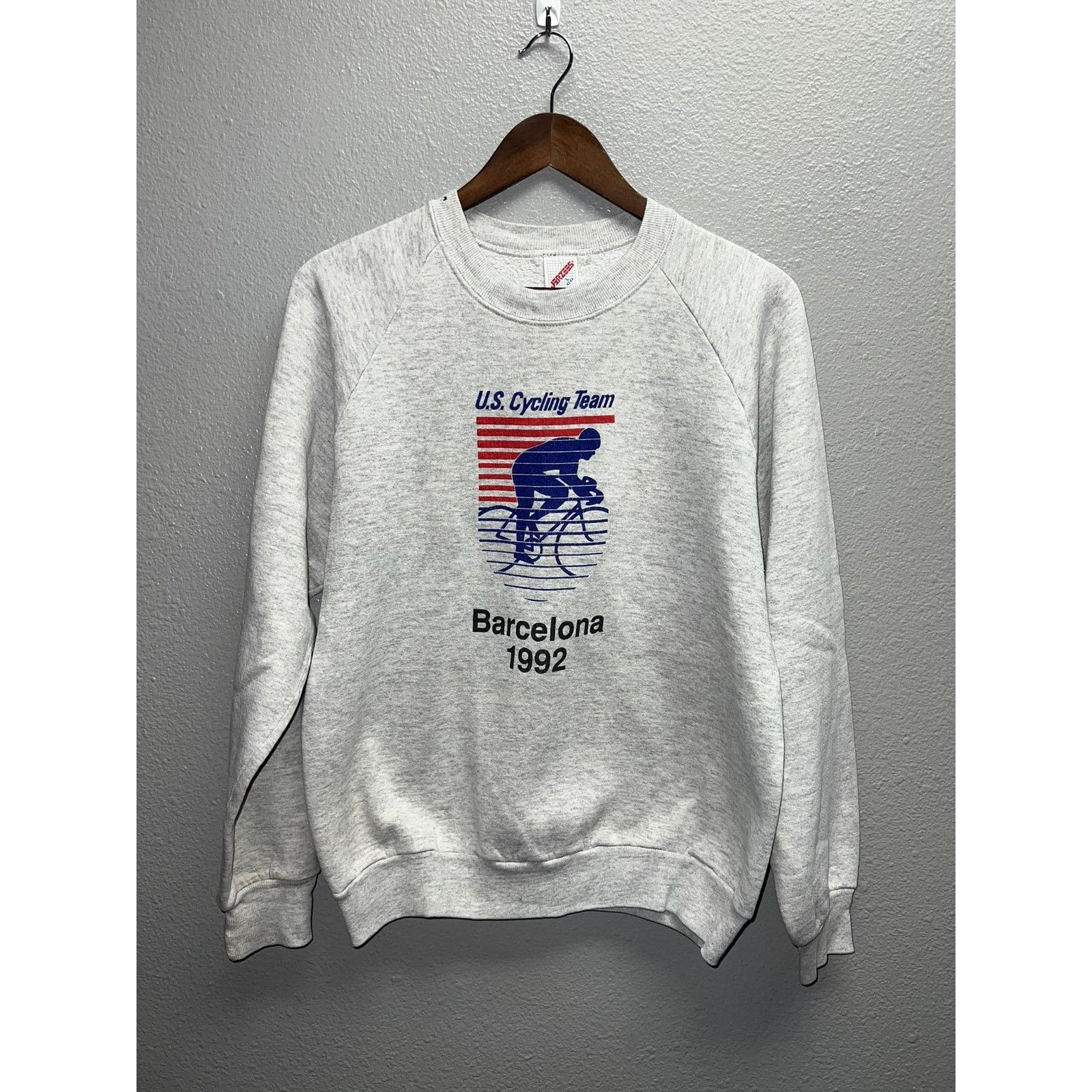 Vintage Us Cycling Team Sweatshirt Crewneck Barcelona Large T-Shirts, Hoodie | PodTeesHub.com