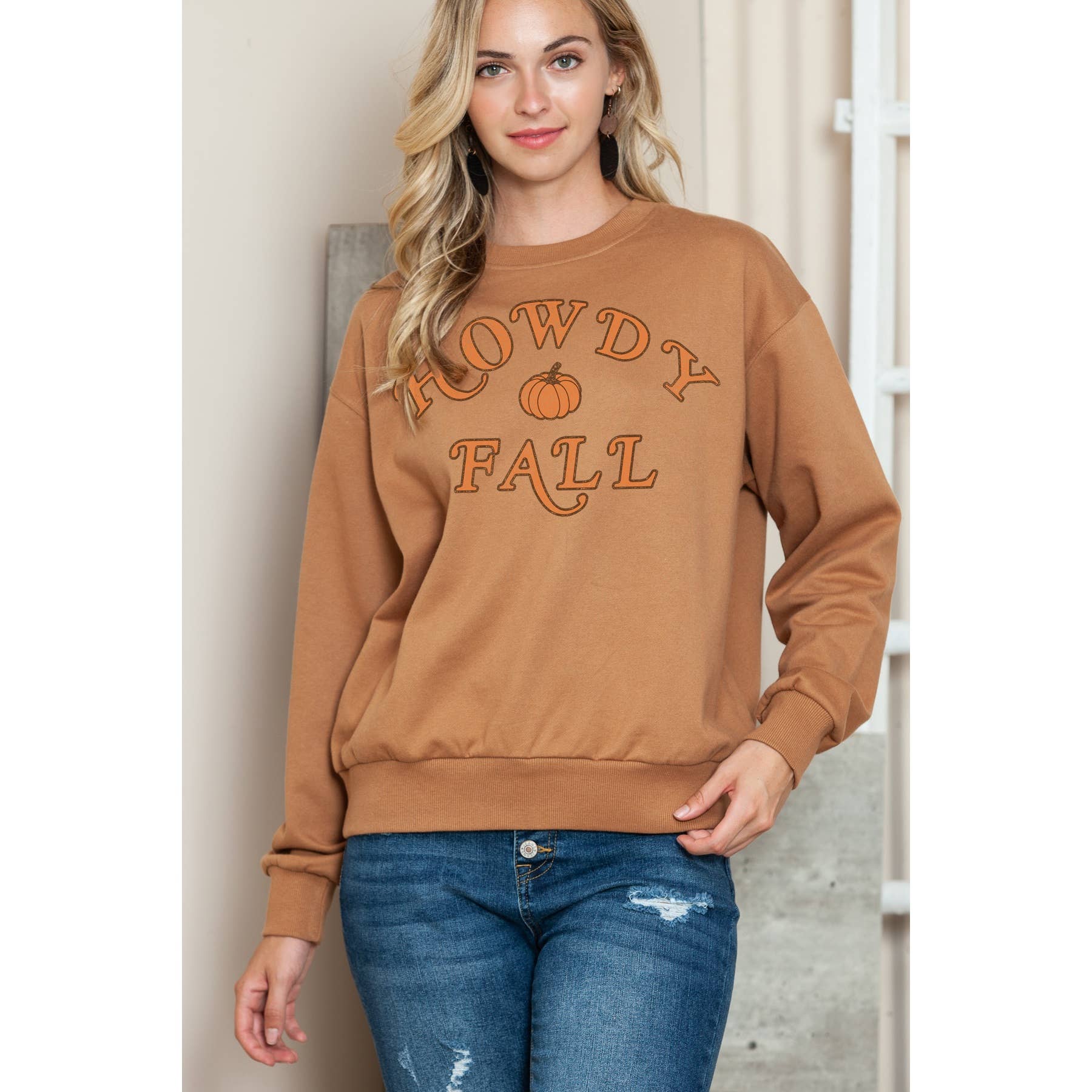 Howdy Fall - Crewneck Sweatshirt T-Shirts, Hoodie | PodTeesHub.com