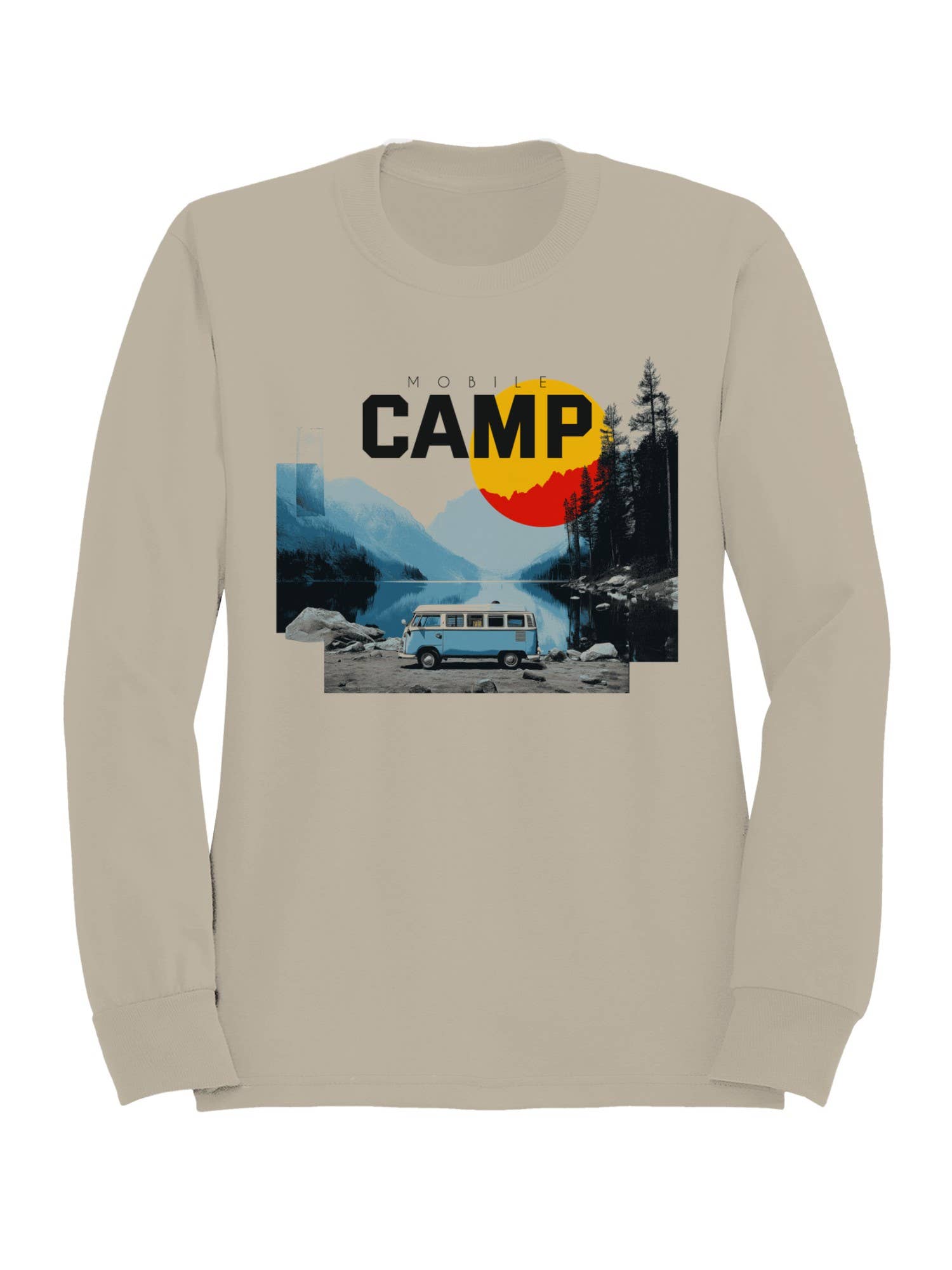 Retro Van Adventure Graphic Men's Sweatshirt T-Shirts, Hoodie | PodTeesHub.com