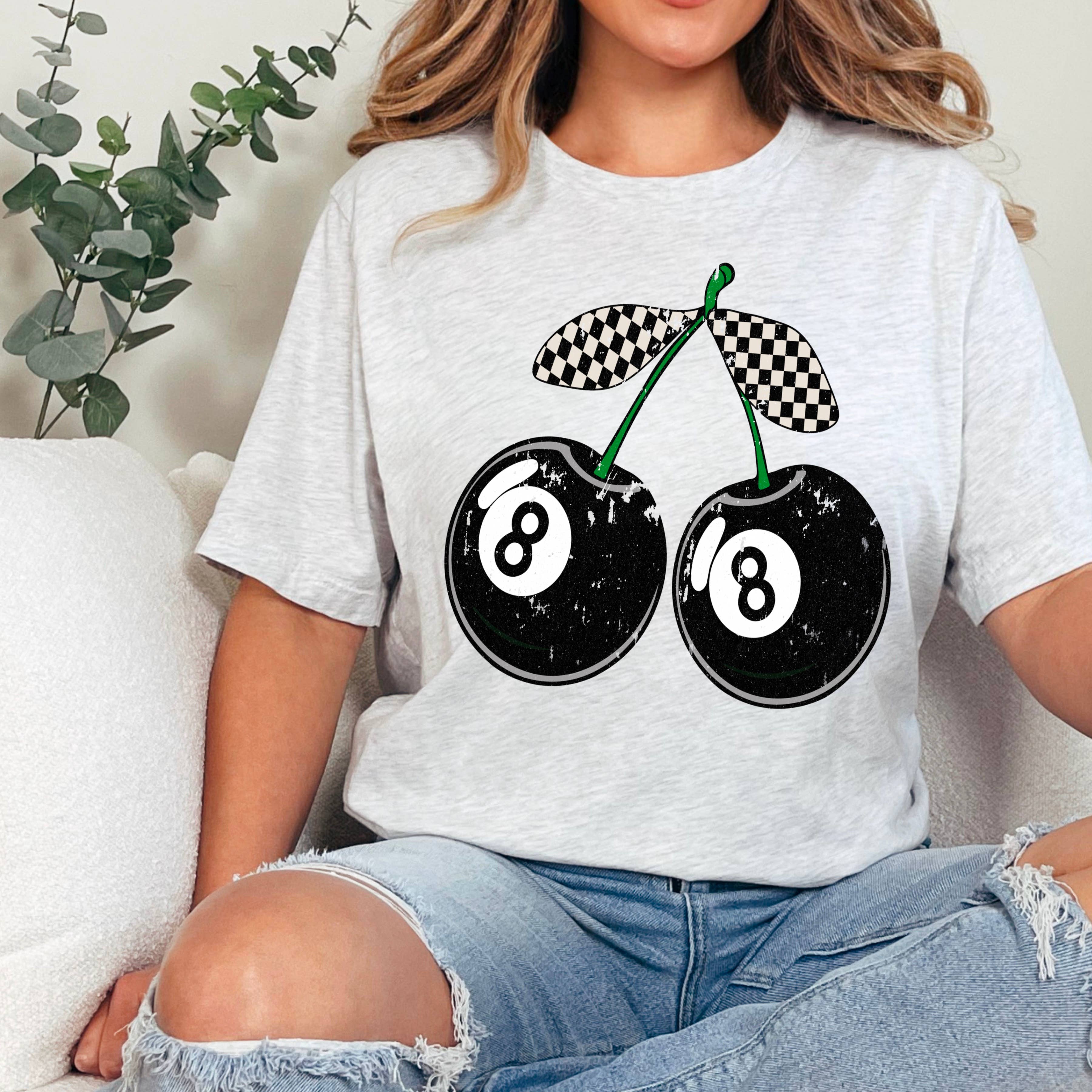 8 Ball Graphic Tee  | Retro Women’S Graphic Shirt | Gildan Hoodie, Sweatshirt | PodTeesHub.com