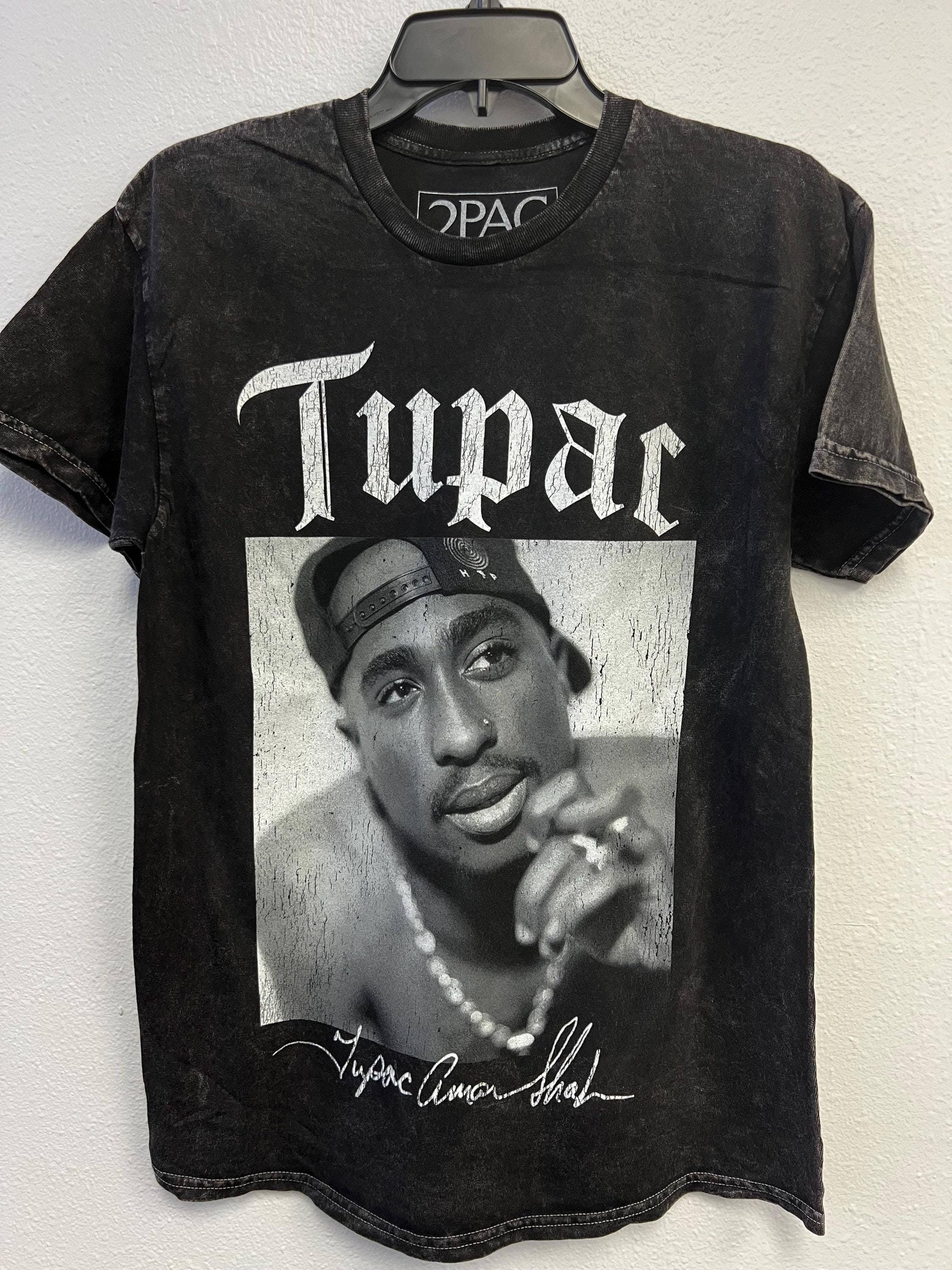 Tupac Leaning Pose Unisex Tee - All Eyez On Me, Rhinestones Hoodie, Sweatshirt | PodTeesHub.com