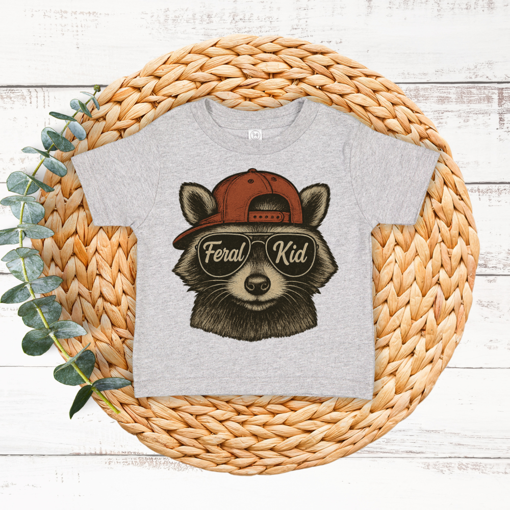 Feral Kid | Toddler T-Shirt Hoodie, Sweatshirt | PodTeesHub.com
