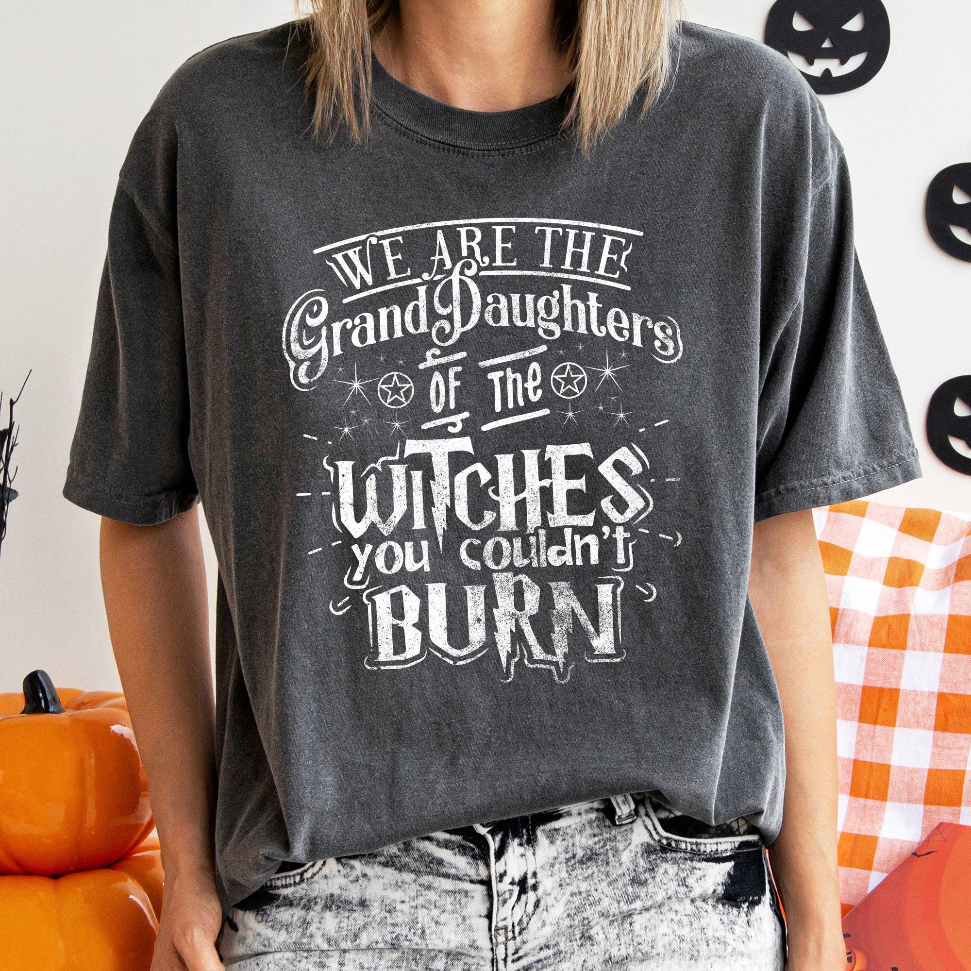 Granddaughter Witches Retro Halloween T-Shirt Hoodie, Sweatshirt | PodTeesHub.com