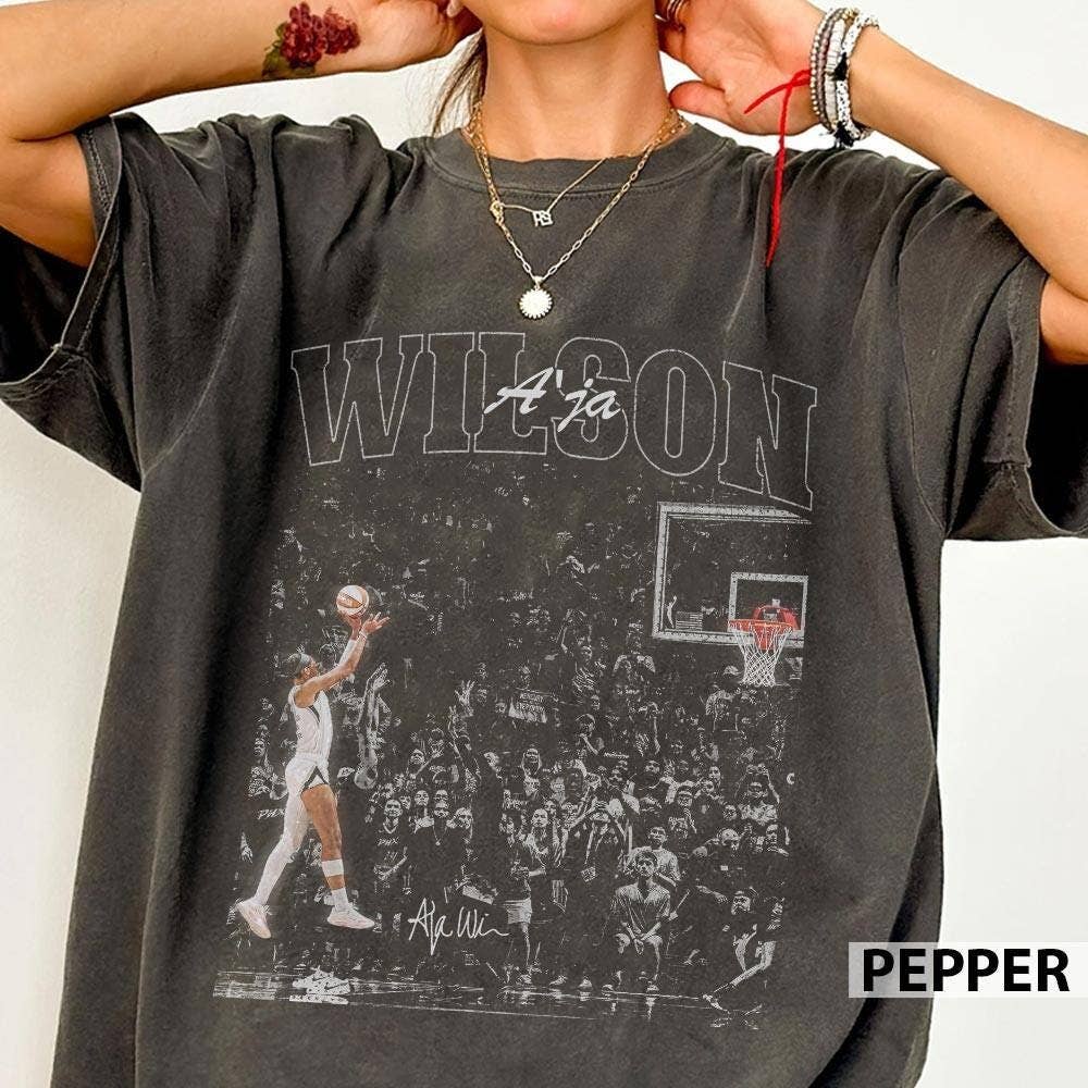 Aja Wilson Champion Basketball Women Tee Hoodie, Sweatshirt | PodTeesHub.com