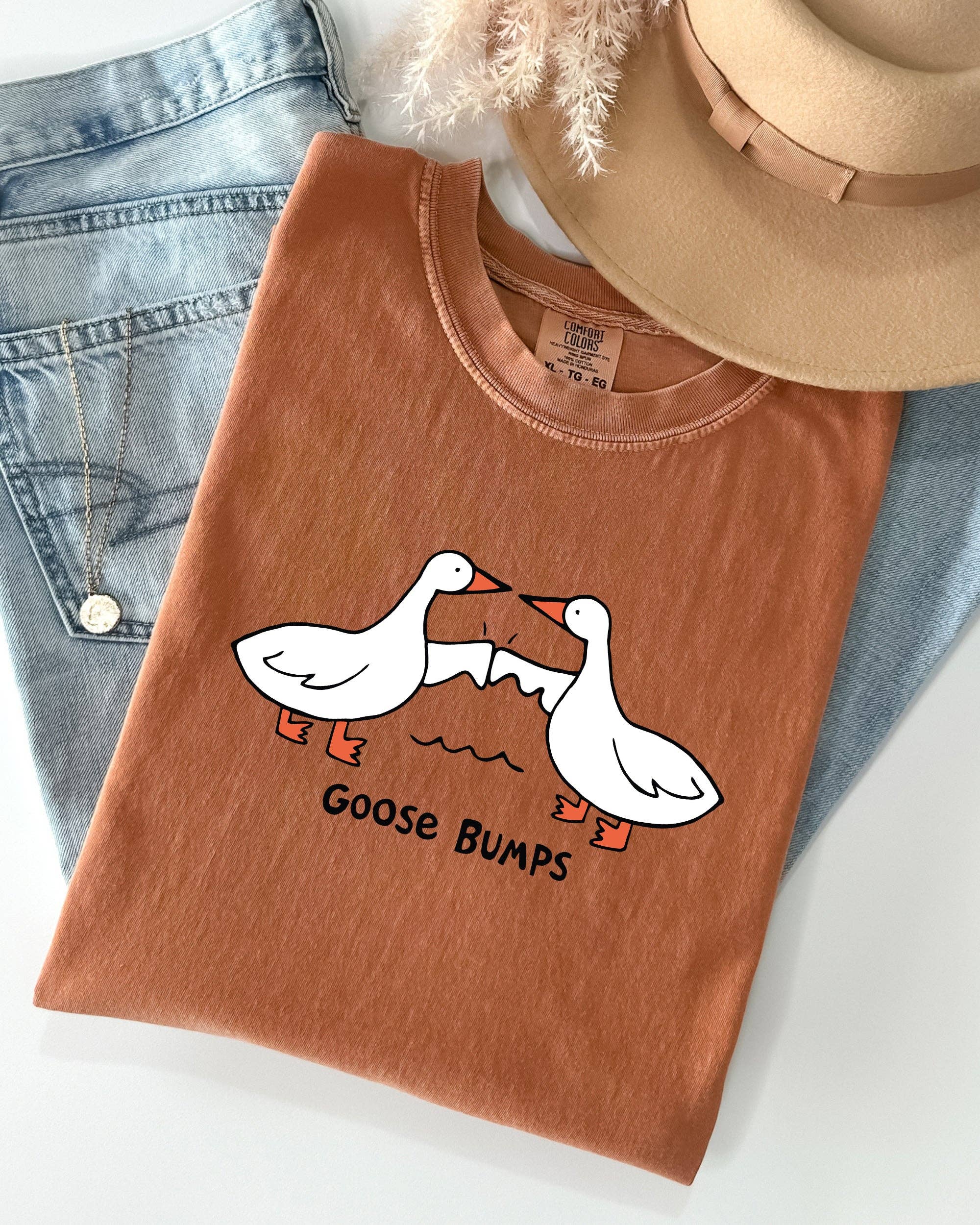 Goose Bumps, Funny, Meme, Joke, Aesthetic, Cute Shirt Hoodie, Sweatshirt | PodTeesHub.com