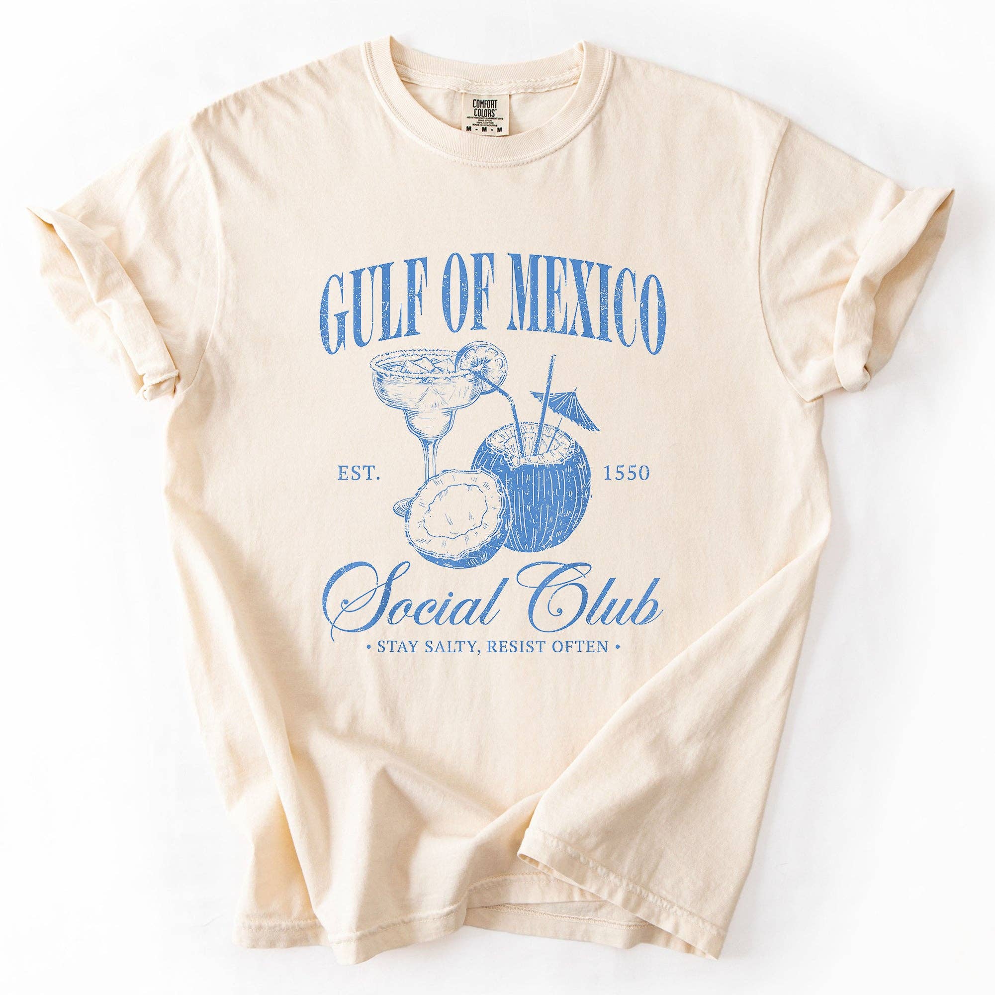 Gulf of Mexico, Social Club, Stay Salty, Resist Tshirt Hoodie, Sweatshirt | PodTeesHub.com