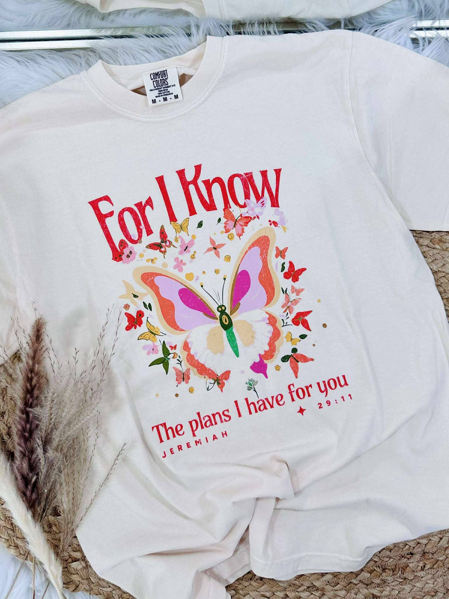 For I Know the Plans Butterfly Graphic Tee (Copy) Hoodie, Sweatshirt | PodTeesHub.com