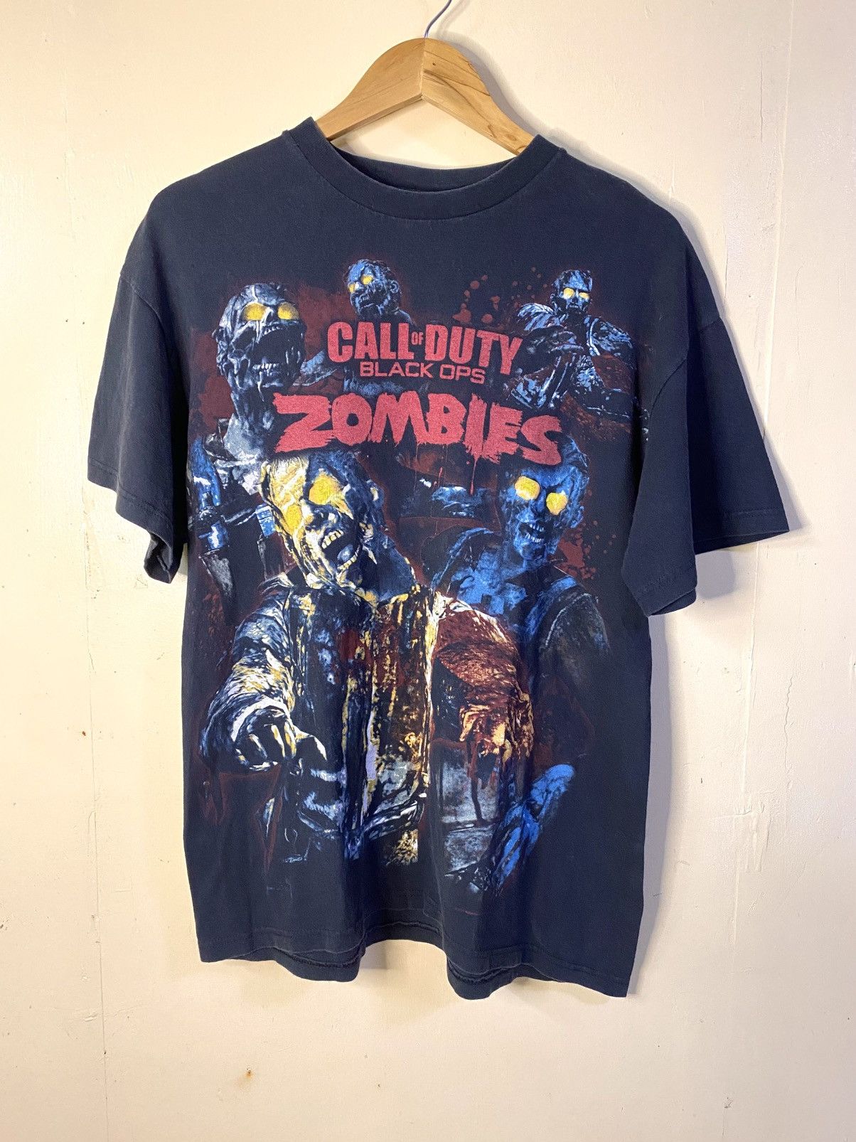 Vintage 2011 Call Of Duty Black Ops Zombies Video Game Tee Shirt Hoodie, Sweatshirt | PodTeesHub.com