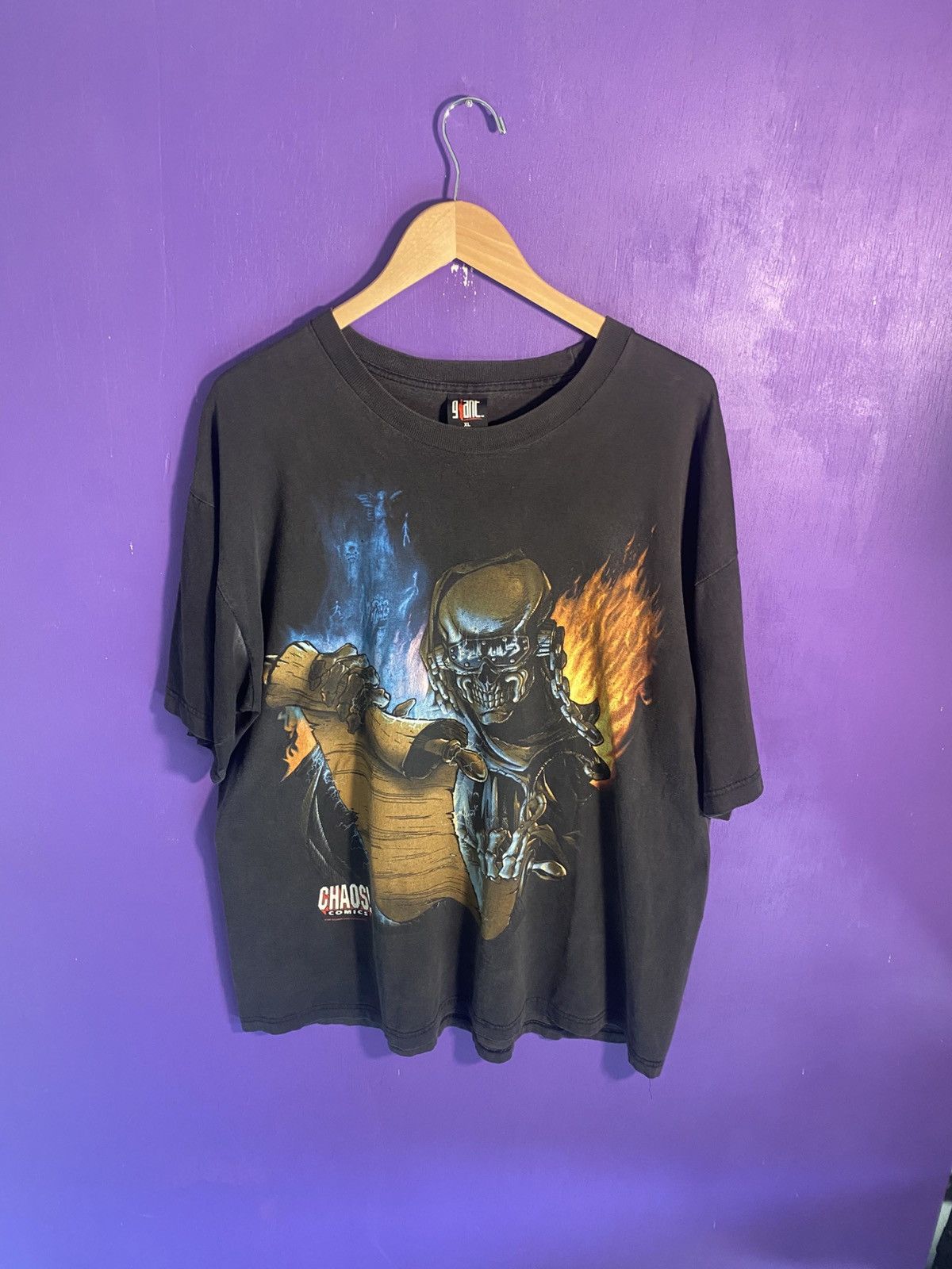Vintage 1997 Megadeth Chaos Comics T Shirt Hoodie, Sweatshirt | PodTeesHub.com