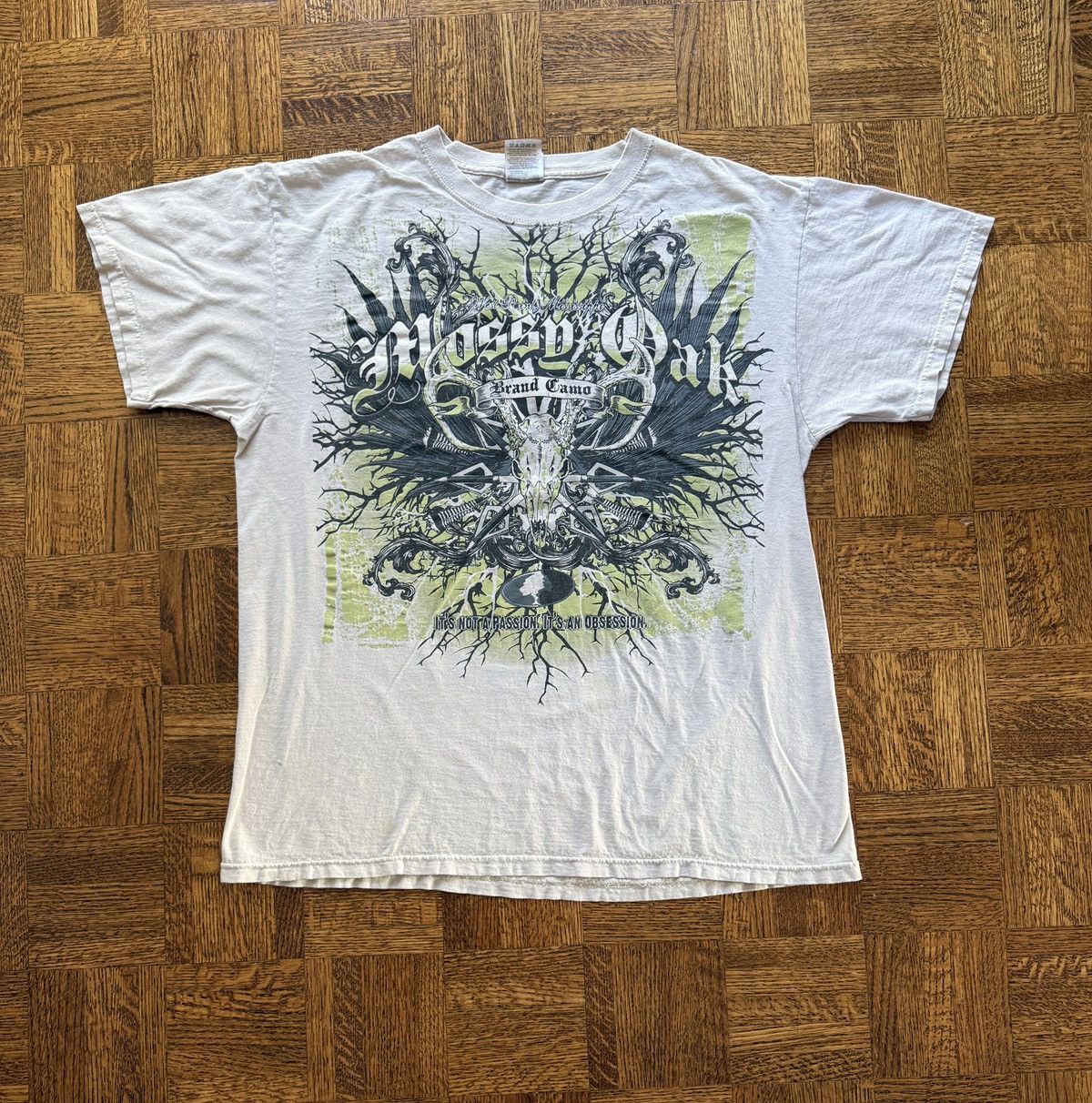 Mossy Oaks Vintage Y2k Mossy Oak Skull Graphic Tee Hoodie, Sweatshirt | PodTeesHub.com