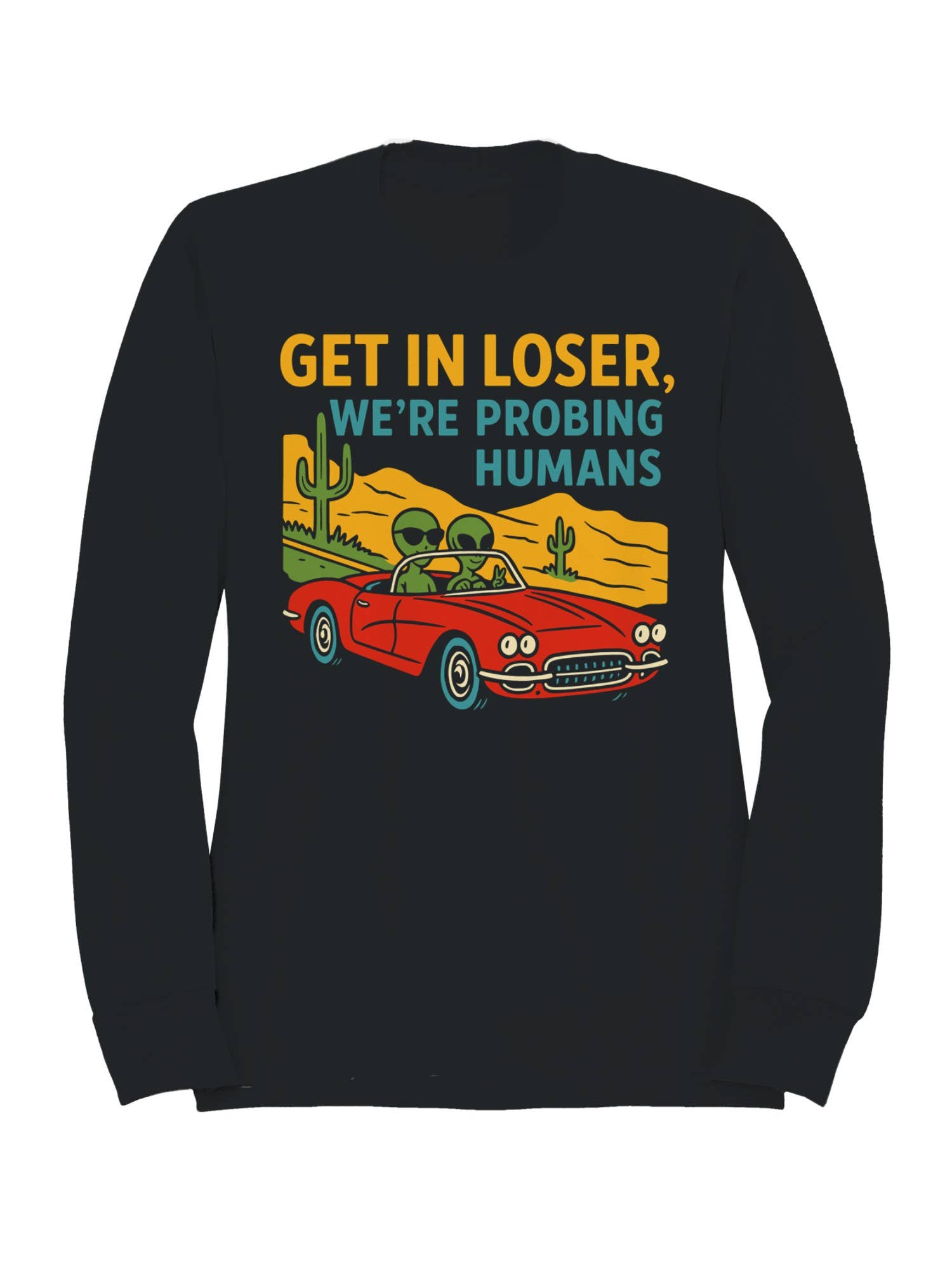 Alien Road Trip Adventures Men's Sweatshirt T-Shirts, Hoodie | PodTeesHub.com