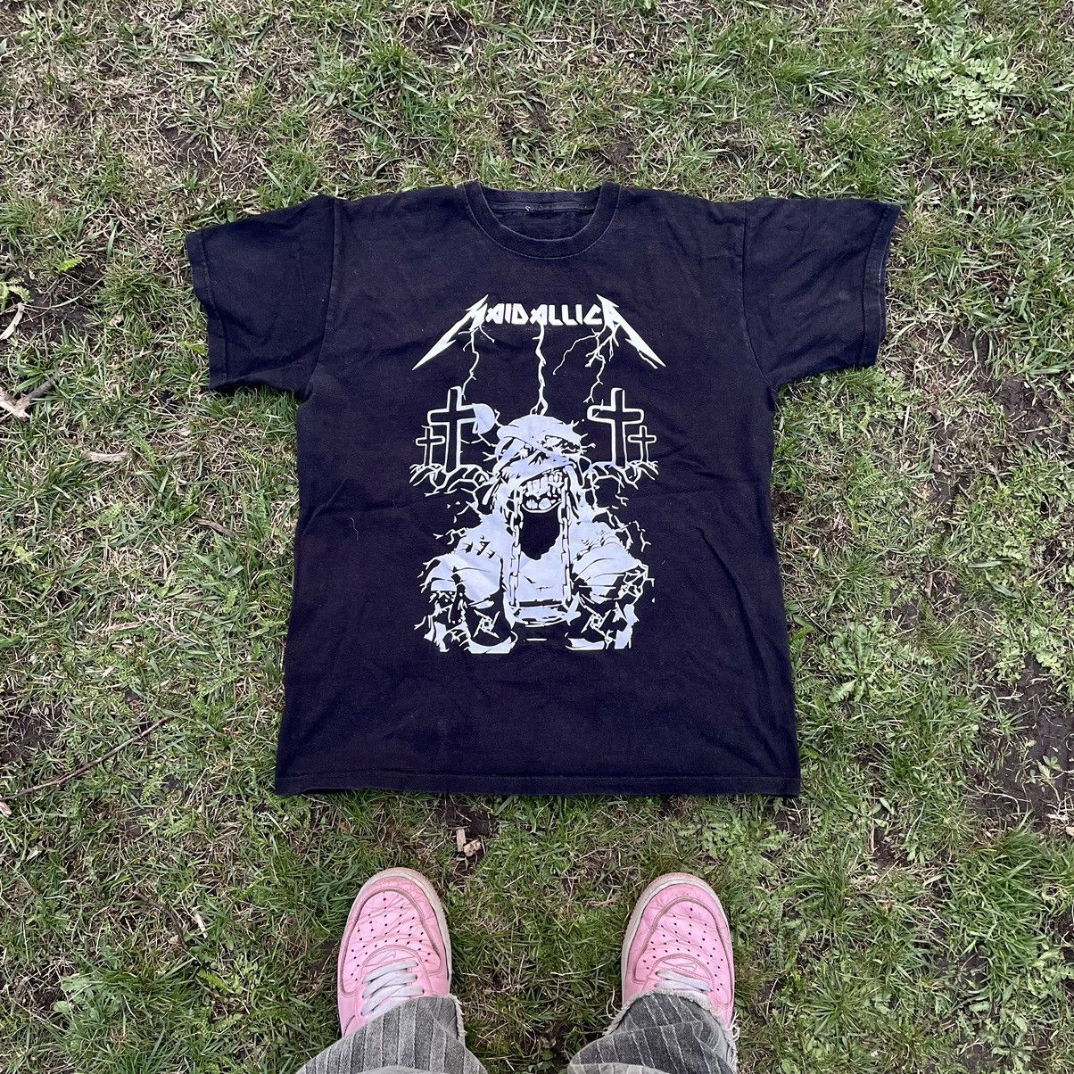 Band Tees Vintage 90s Vampire Skulls Metallica Dead Face Horror Tee Hoodie, Sweatshirt | PodTeesHub.com