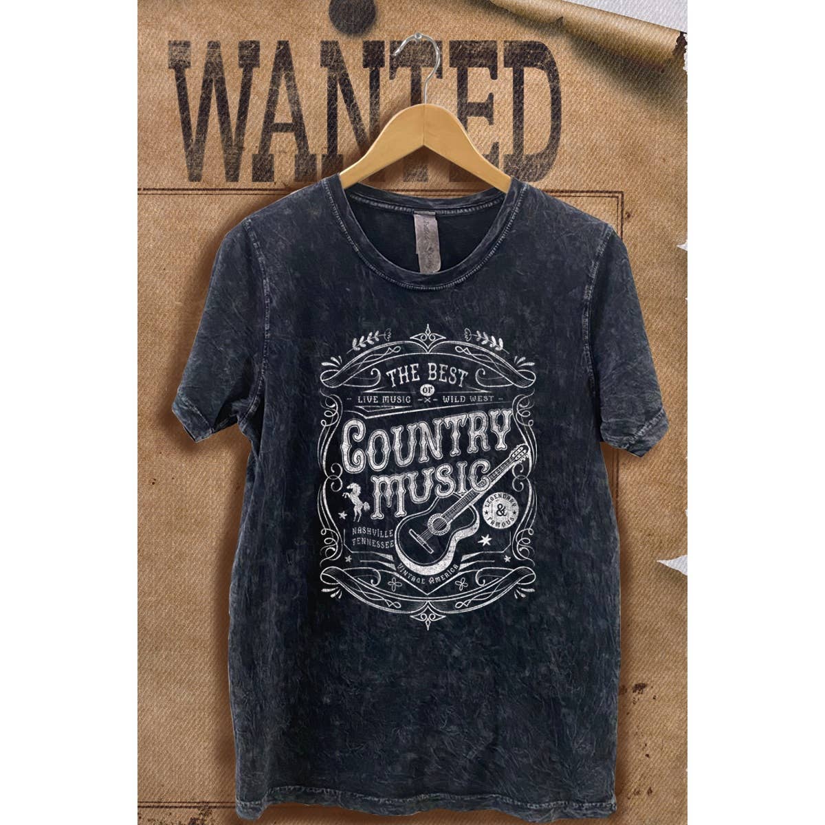Country Music Mineral Wash Vintage  Graphic  Tee Hoodie, Sweatshirt | PodTeesHub.com
