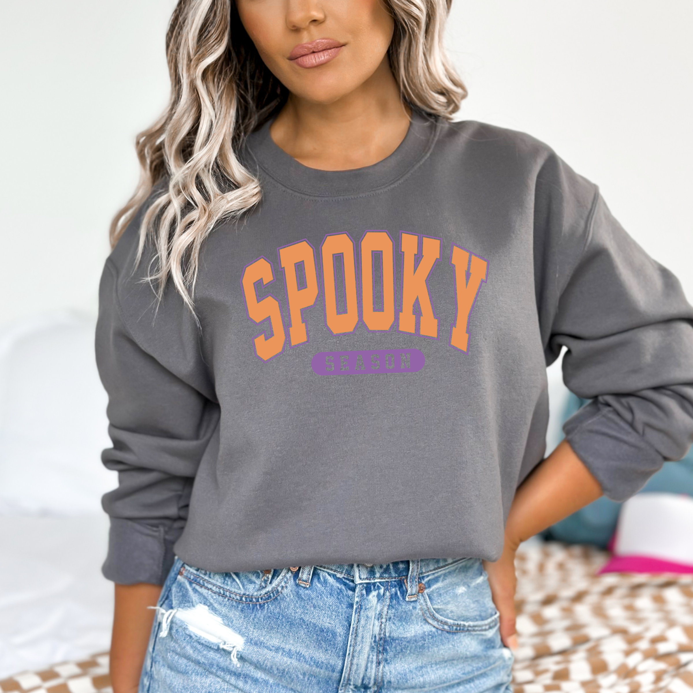 Spooky Season Fall Sweatshirt - Fall Graphic Tee - Halloween Hoodie | PodTeesHub.com