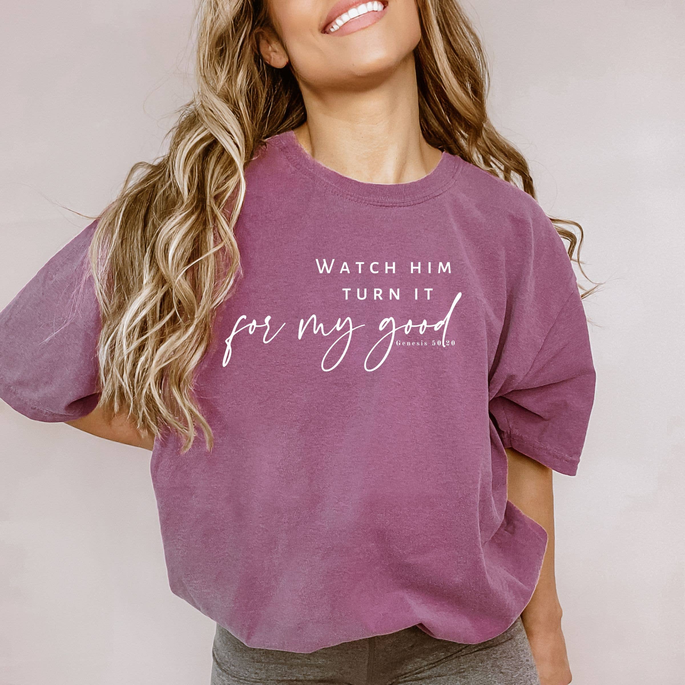 Watch Him Turn It For My Good - Christian Spring Graphic Tee Hoodie, Sweatshirt | PodTeesHub.com