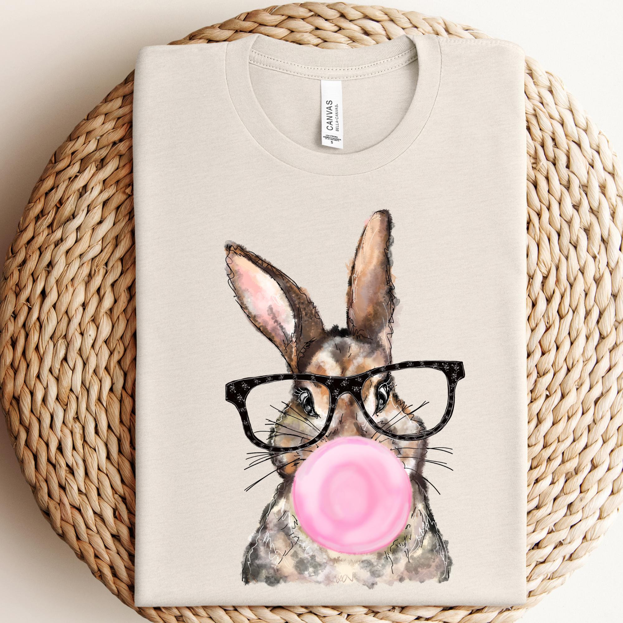 Funny Easter Bunny W Glasses Graphic Tee Hoodie, Sweatshirt | PodTeesHub.com