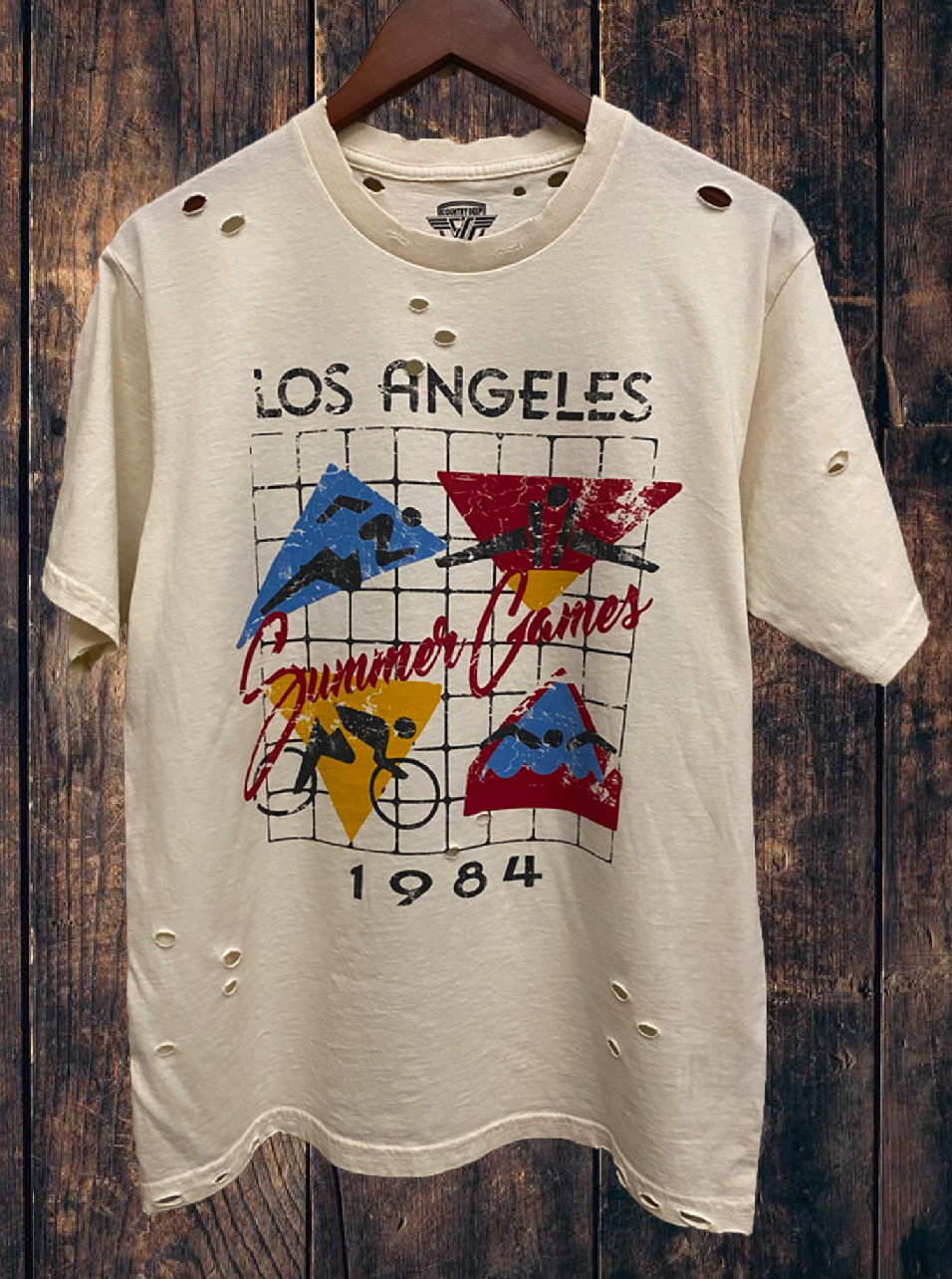 Summer Games Los Angeles 1984 Distressed 80's Vintage T Shirt Hoodie, Sweatshirt | PodTeesHub.com