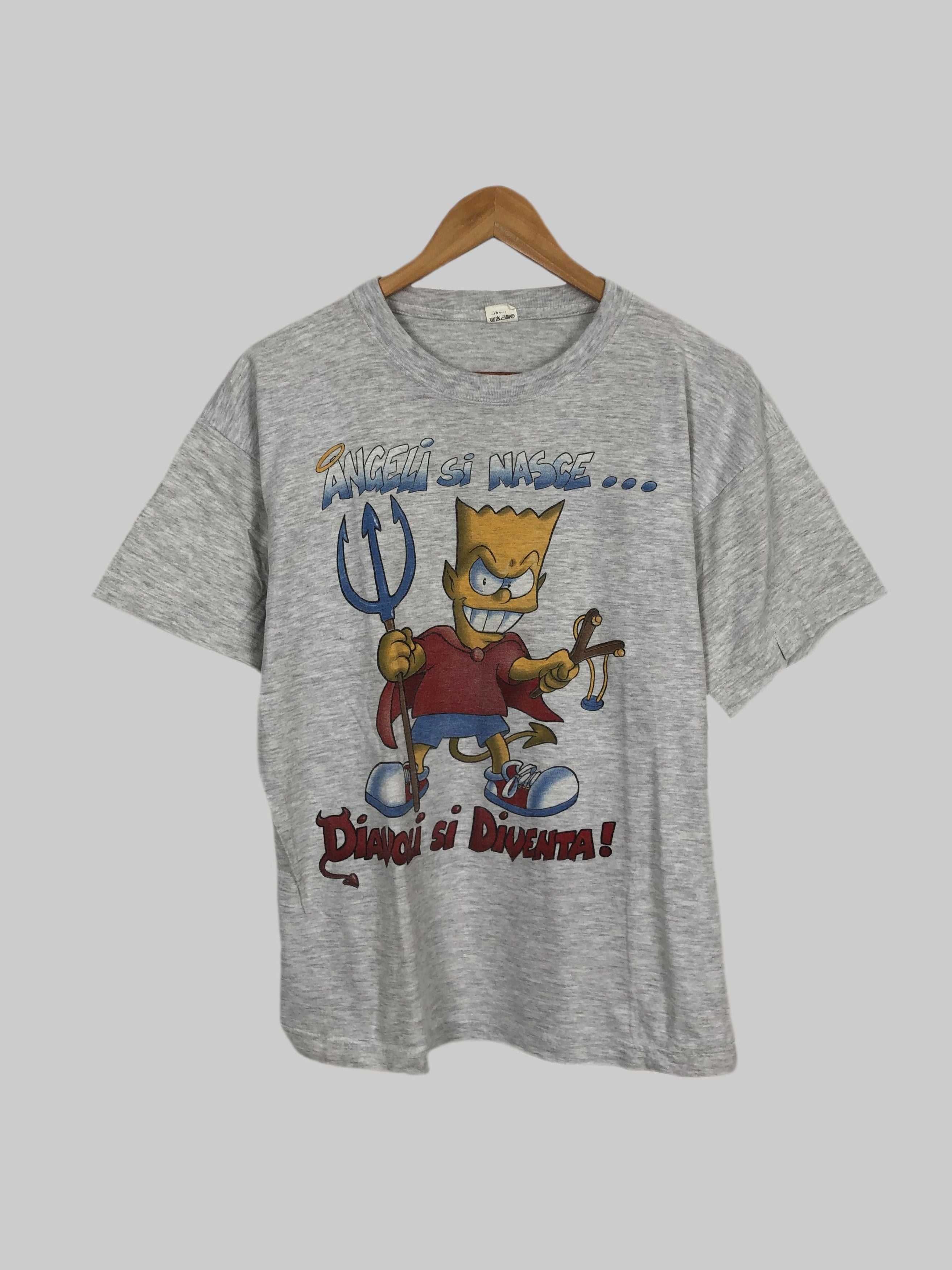 The Simpsons X Vintage Vintage 90s Simpsons Bart Devil South Park King Of Hill T-Shirts, Hoodie, Sweatshirt | PodTeesHub.com