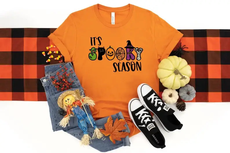 Its Spooky Season T-Shirt Hoodie, Sweatshirt | PodTeesHub.com
