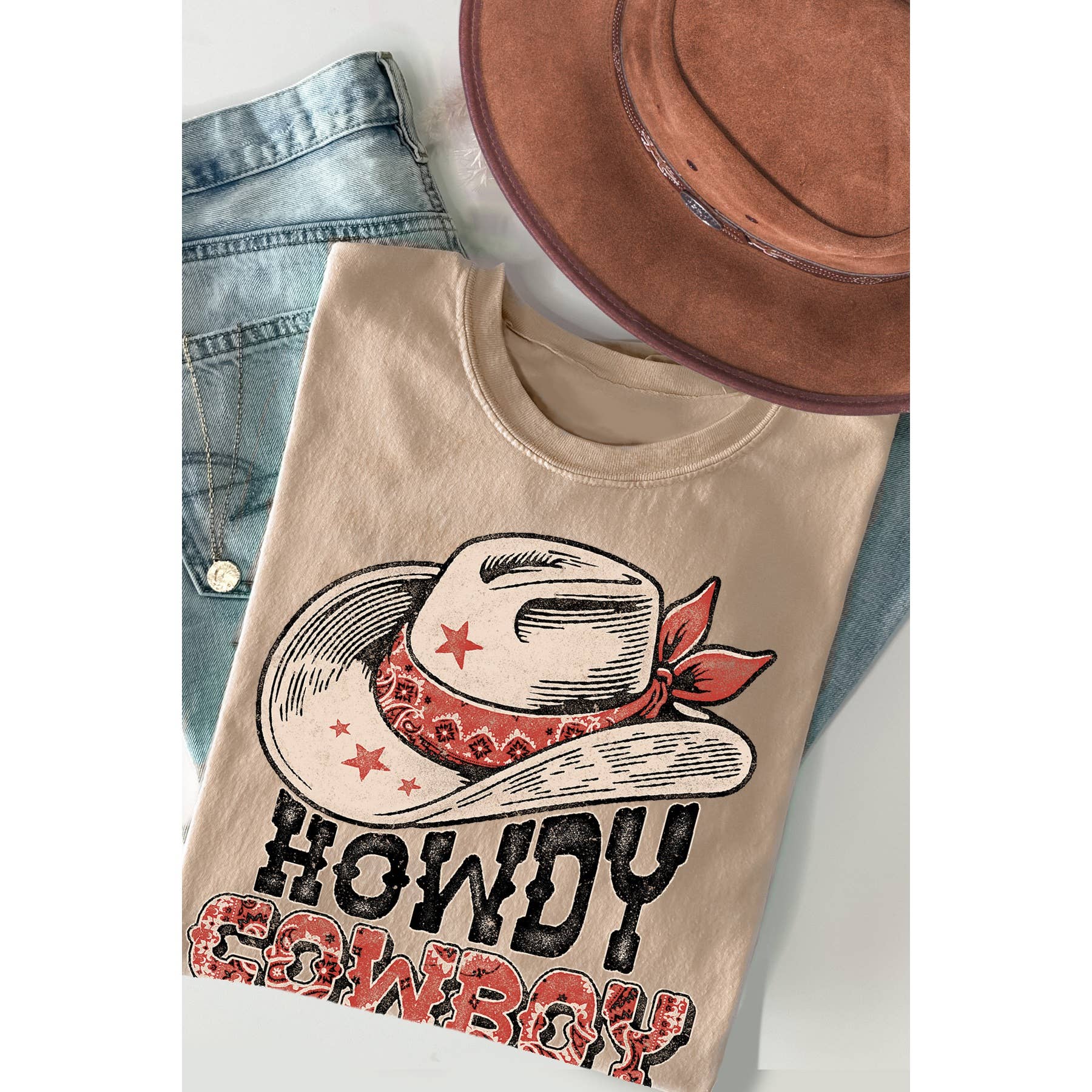 Howdy Cowboy Short Sleeve T Shirt Hoodie, Sweatshirt | PodTeesHub.com