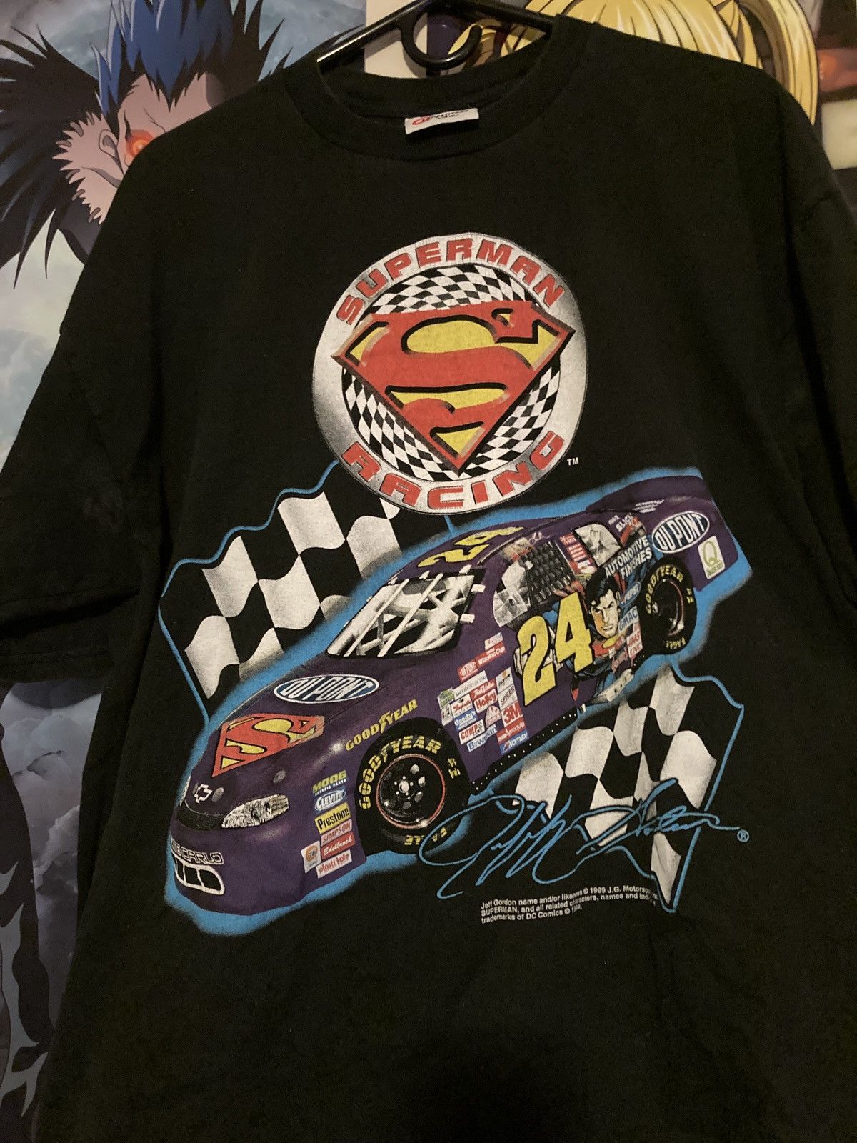 Vintage 1999 Superman Nascar T-Shirts, Hoodie, Sweatshirt | PodTeesHub.com