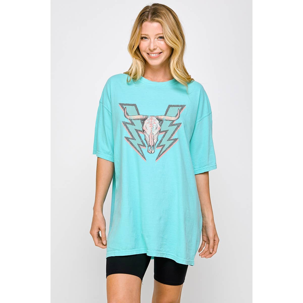 Cow Skull  Vintage Oversized Tee Hoodie, Sweatshirt | PodTeesHub.com