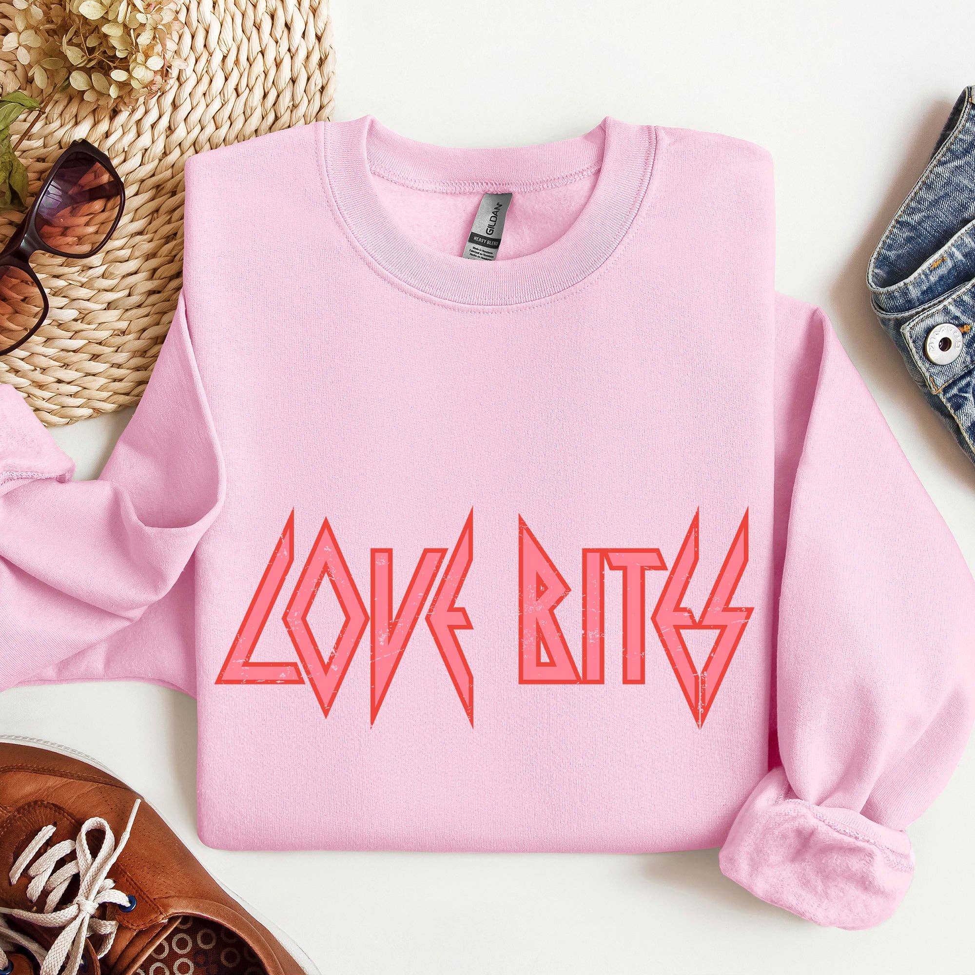Love Bites, Def, Retro, 80s, Rock Music, Sweatshirt, Valenti T-Shirts, Hoodie | PodTeesHub.com