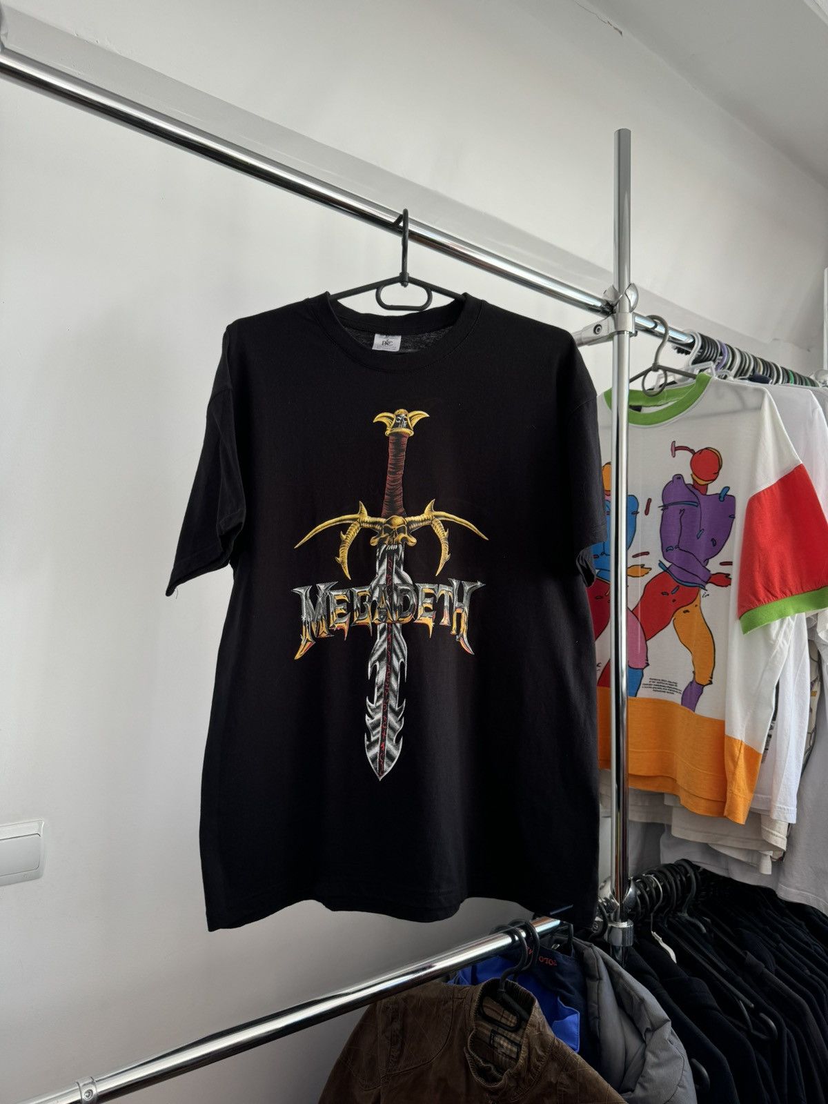 Vintage Megadeth Skull Sword Tshirt Hoodie, Sweatshirt | PodTeesHub.com