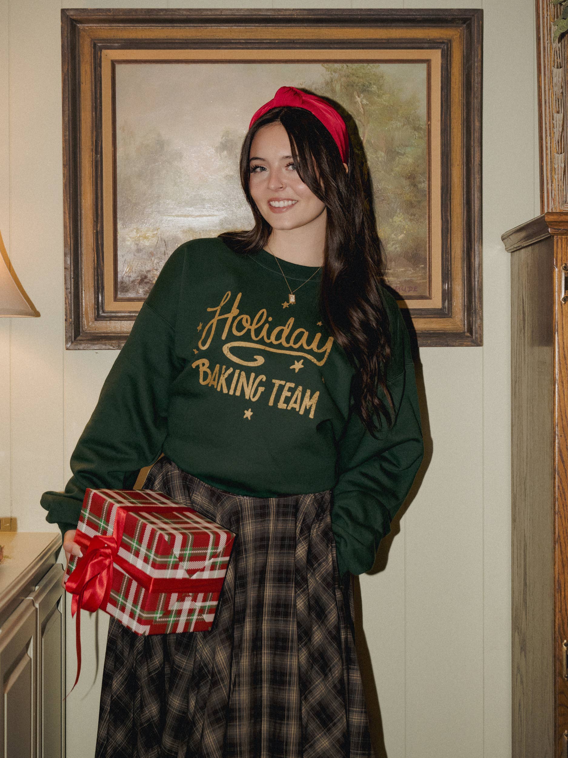 Holiday Baking Team 25 Forest Green Sweatshirt T-Shirts, Hoodie | PodTeesHub.com