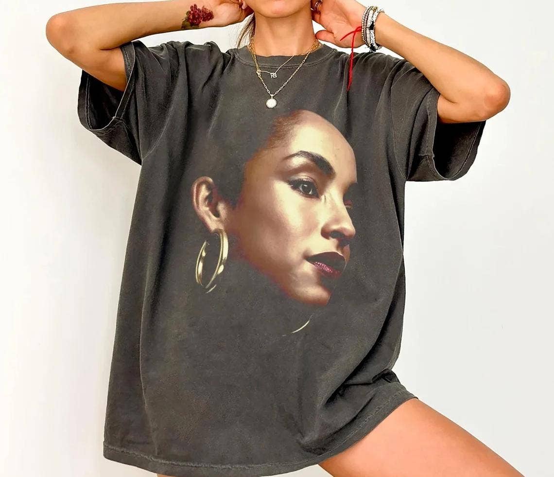 Vintage Sade Adu World Tour Shirt Hip Hop 90s Tee Gift Hoodie, Sweatshirt | PodTeesHub.com