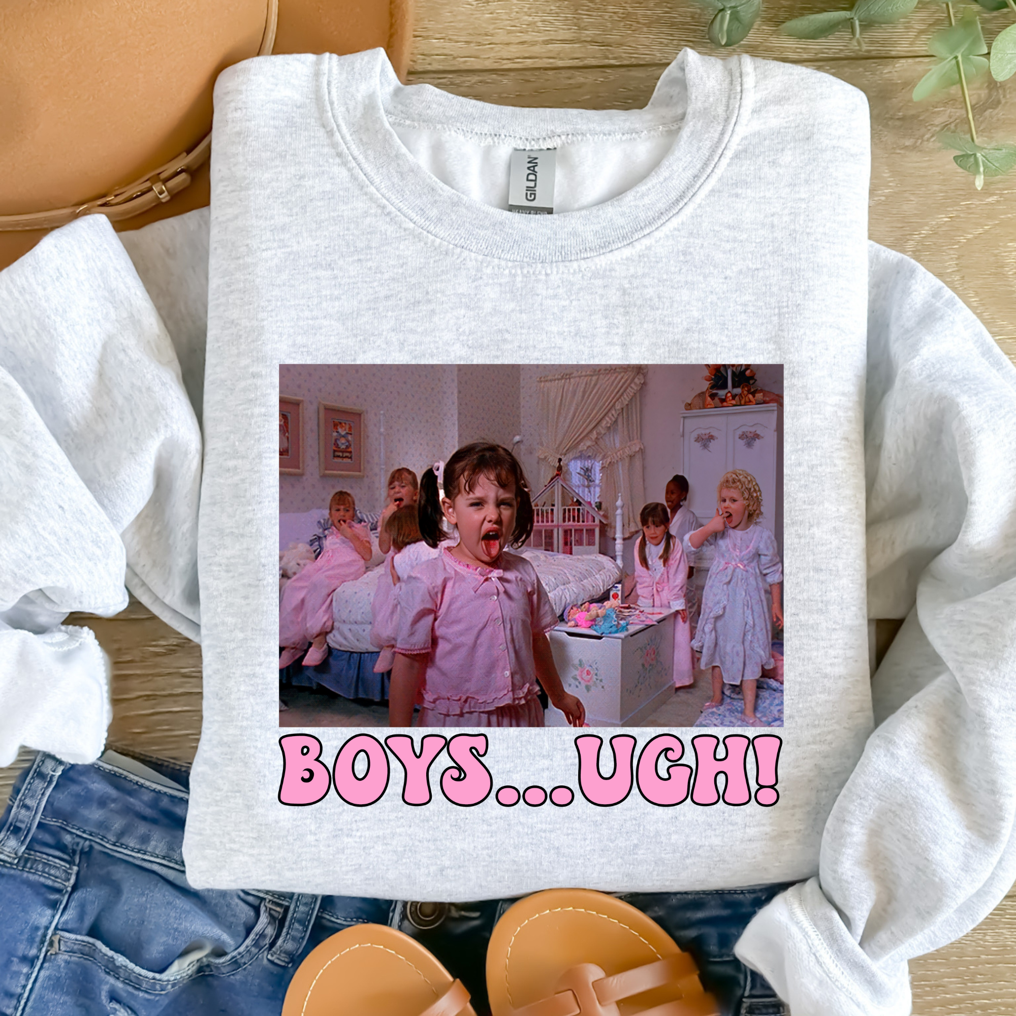 Boys Ugh Valentines Graphic Tee/Crewneck Hoodie, Sweatshirt | PodTeesHub.com