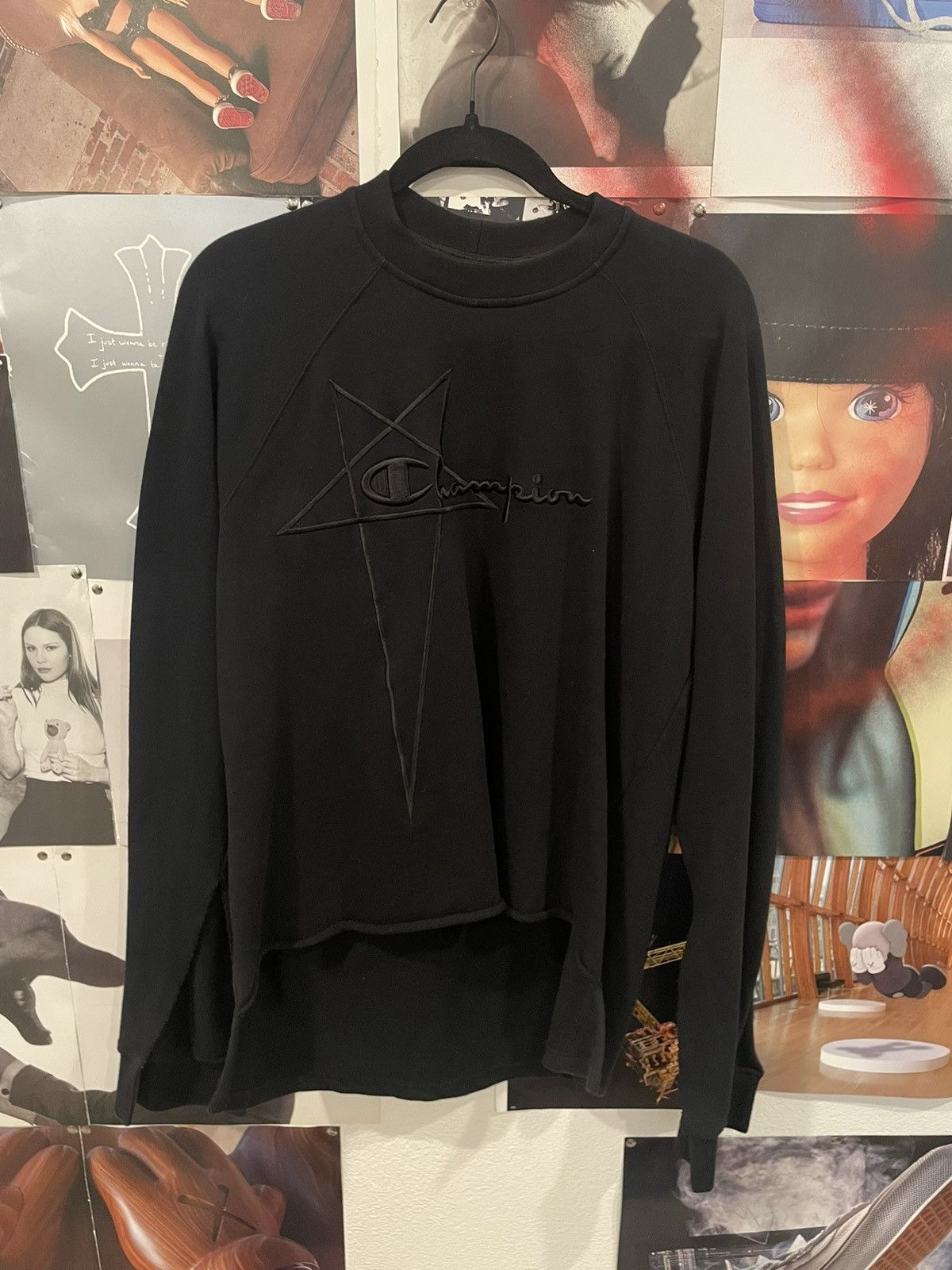 Rick Owens Jet Black Rick Owens Extendo Long Sleeve T-Shirts, Hoodie, Sweatshirt | PodTeesHub.com
