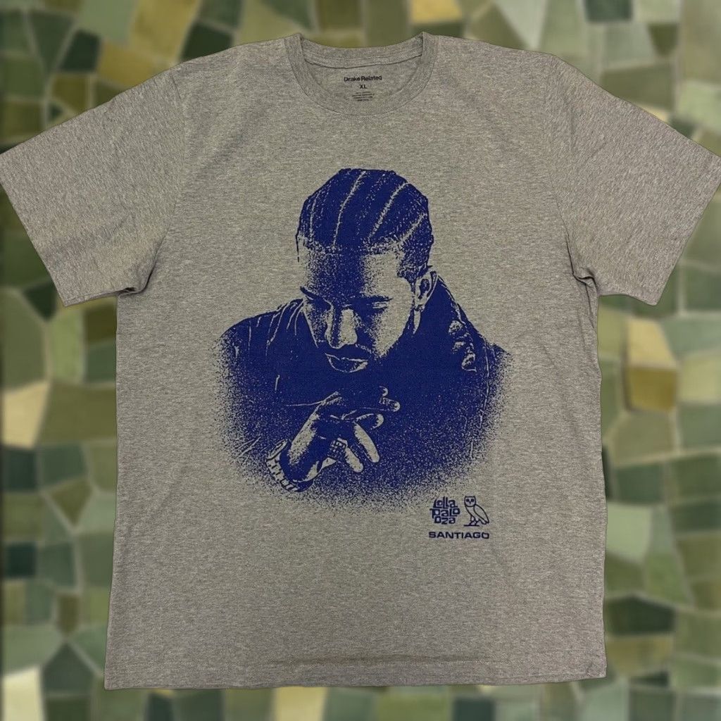 Ovo X Lollapalooza Chile Gray Double Sided Graphic Tee Adult Xl Hoodie, Sweatshirt | PodTeesHub.com