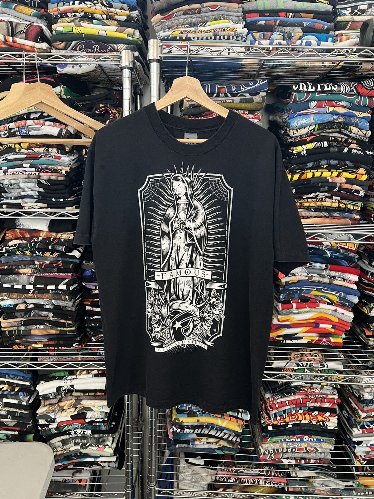 Famous Stars And Straps 2000s Skateboarding Virgin Mary Mexican Y2k Religion Tee Hoodie, Sweatshirt | PodTeesHub.com