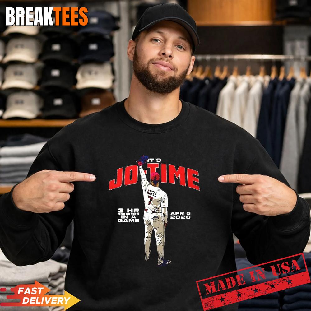 A It’s Jo-Time Jo Adell Los Angeles Angels Baseball Shirt
