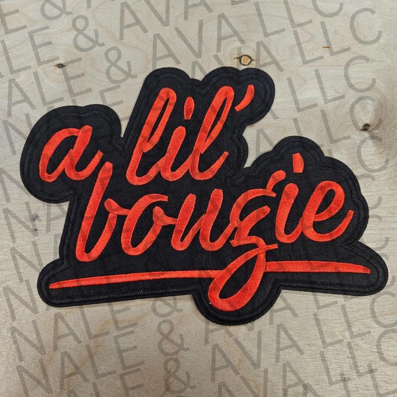 A Lil Bougie Red Embroidered Patch T-Shirts, Hoodie, Sweatshirt | PodTeesHub.com