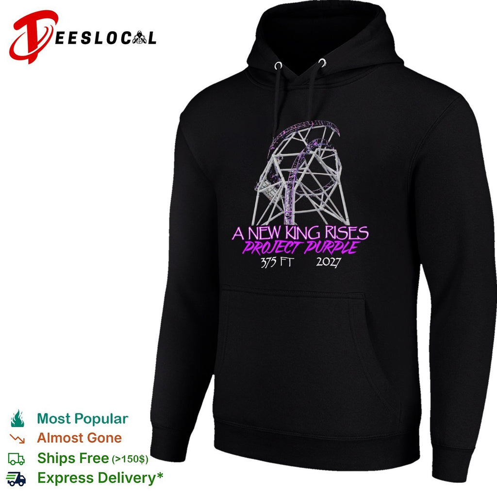 A New King Rises Project Purple 375 ft 2027 Roller Coaster shirt
