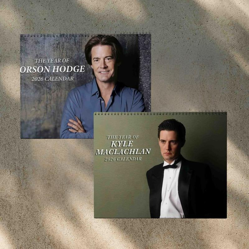 A Year Of Orson Hodge 2026 Wall Calendar, Kyle Maclachlan 2026 Wall Calendar, Must Have Gift For Fans 2026 Wimpy Kid Wall...