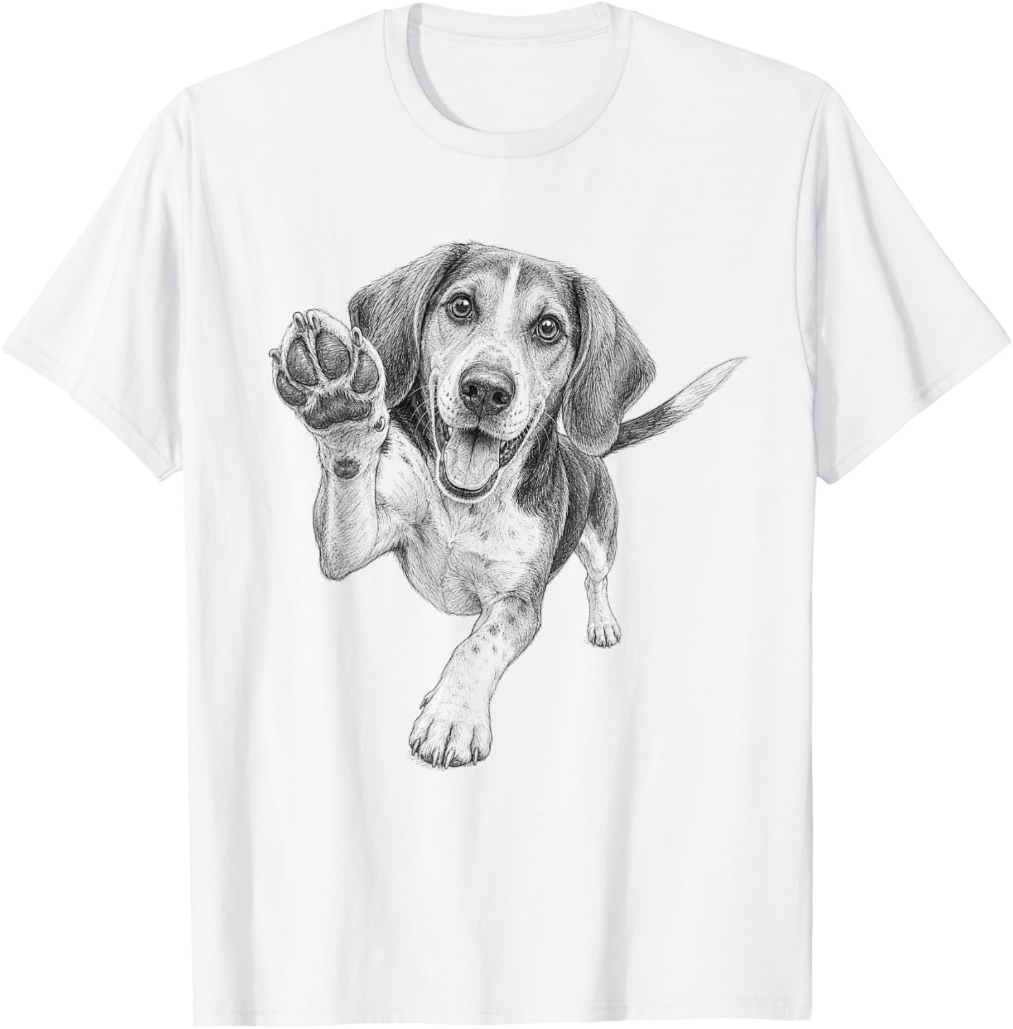 Treeing Walker Coonhound Sketch Graphic T-Shirt