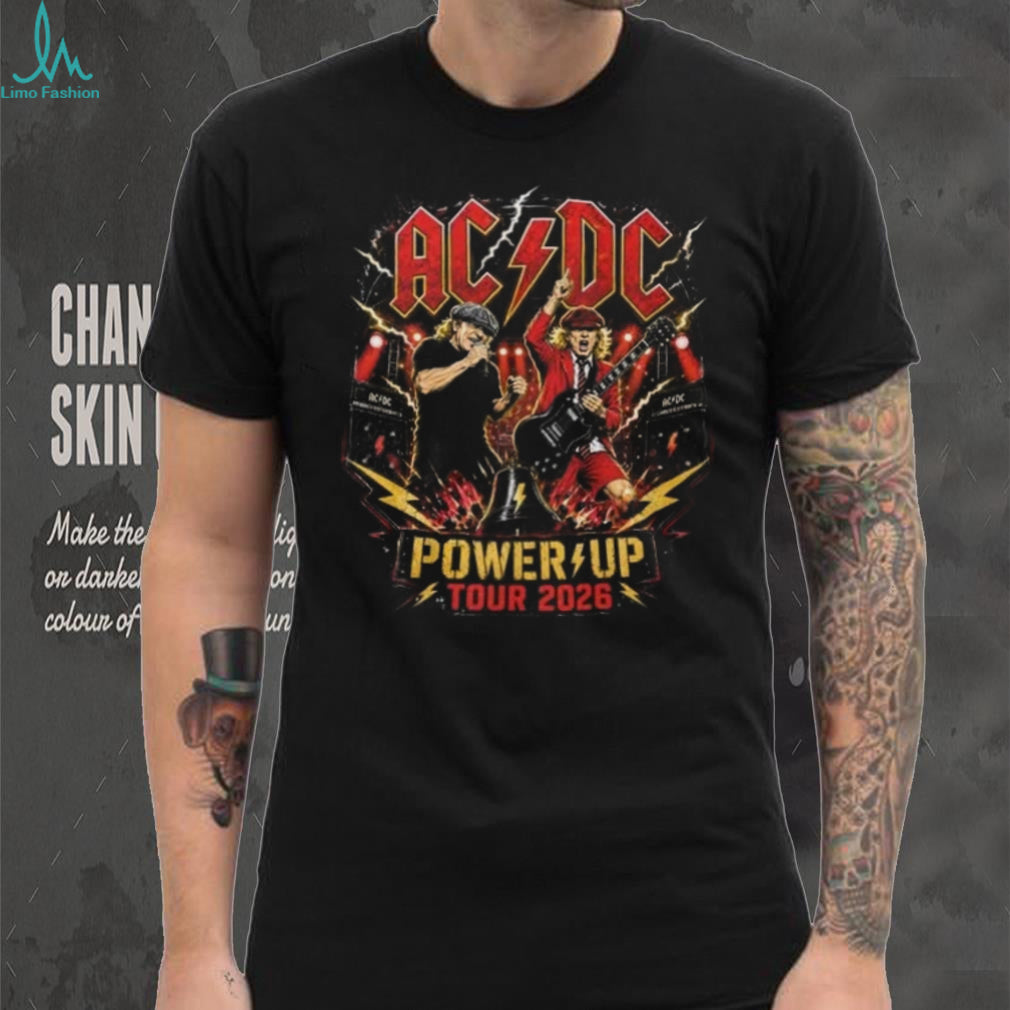 AC DC Power Up Tour 2026 Vintage Style Concert Apparel for Rock Music Shirt