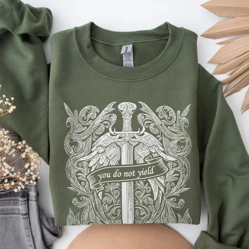 ACOTAR Velaris Sweatshirt, You do not yield Sweatshirt, SJM quotes Sweater, A Court of Thorns and Roses Sweatshirt, SJM...