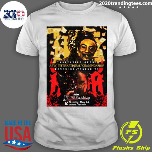 AEW International Championship Kazuchika Okada Konosuke Takeshita Double Or Nothing May 24 2026 Shirt