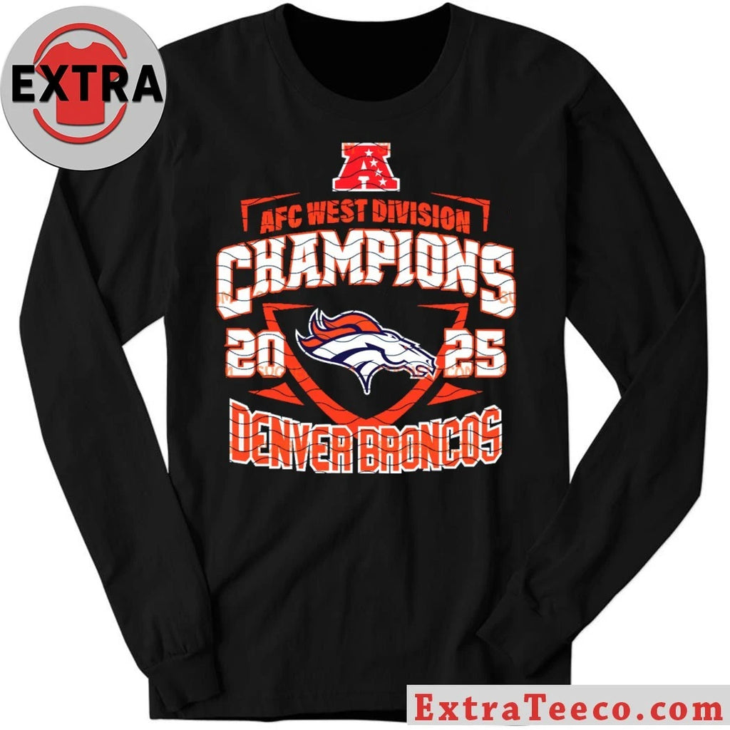 AFC West Champions 2025 Broncos Team Logo Shirt