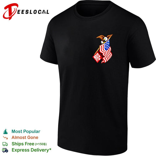 AFC bald eagle American flag shirt