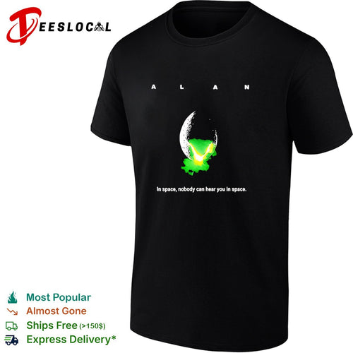 ALAN In space nobody can hear you in space Alien Movie shirt