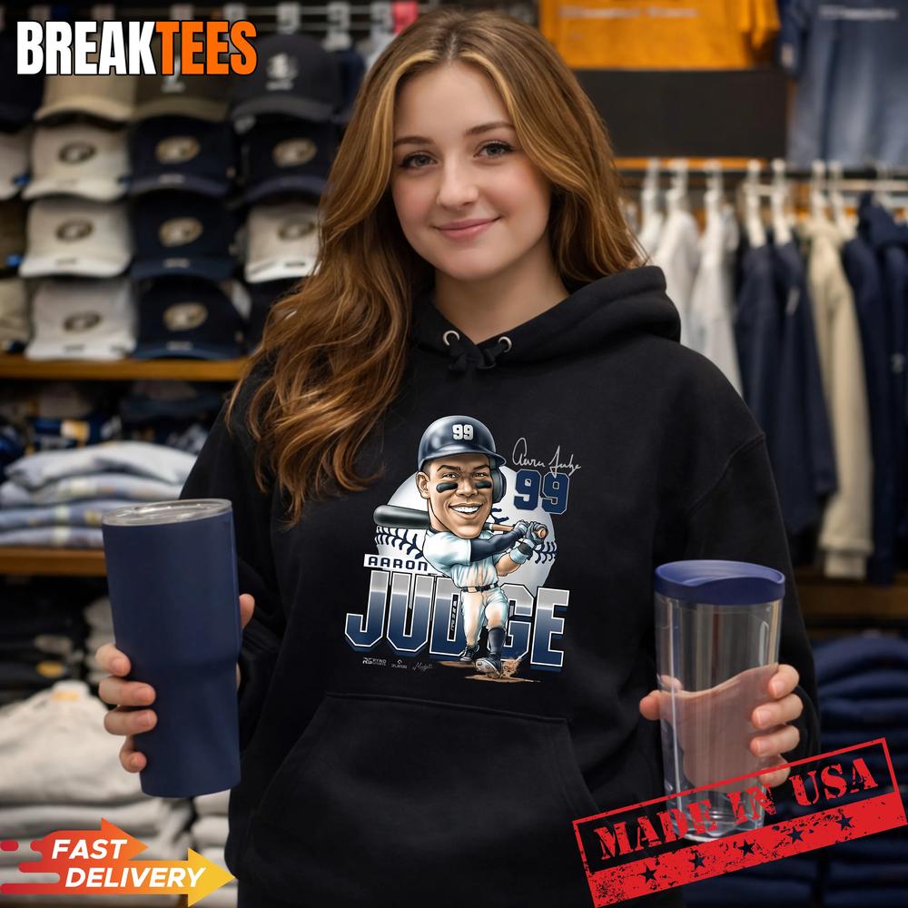 Aaron Judge New York Baseball Mudge Studios MLBPA Graphic Shirt