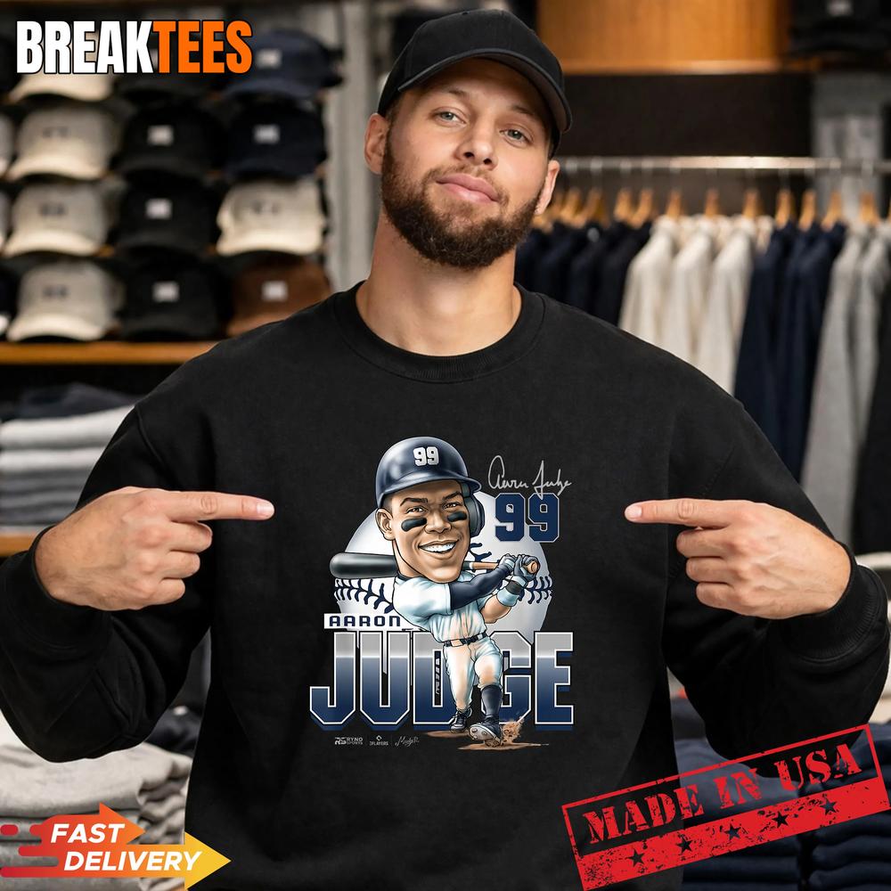 Aaron Judge New York Baseball Mudge Studios MLBPA Graphic Shirt